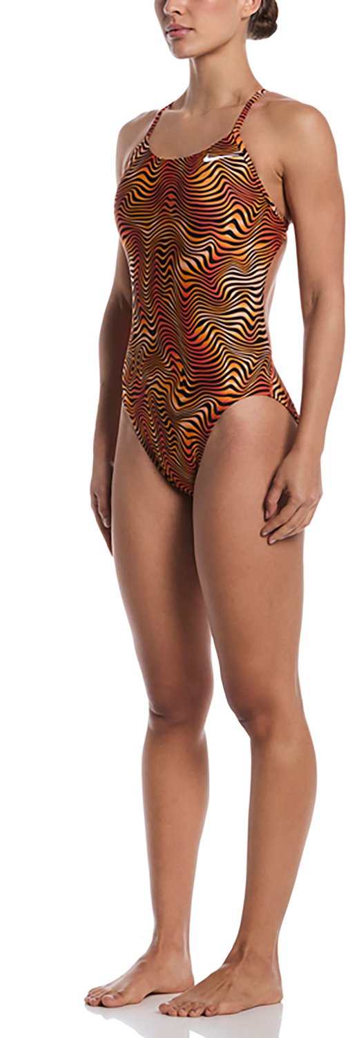 Nike Women’s HydraStrong Water Stripe Cut‑Out One‑Piece Swimsuit - view number 4