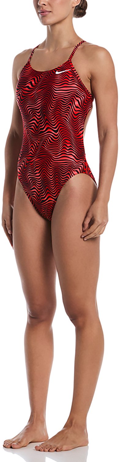 Nike Women’s HydraStrong Water Stripe Cut‑Out One‑Piece Swimsuit - view number 4