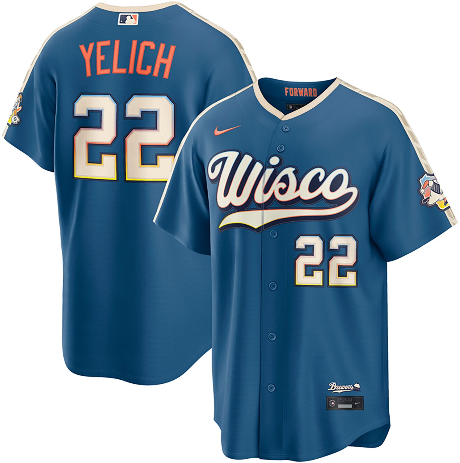 Nike Men's Milwaukee Brewers Christian Yelich 2026 Stadium City Connect Jersey - view number 3