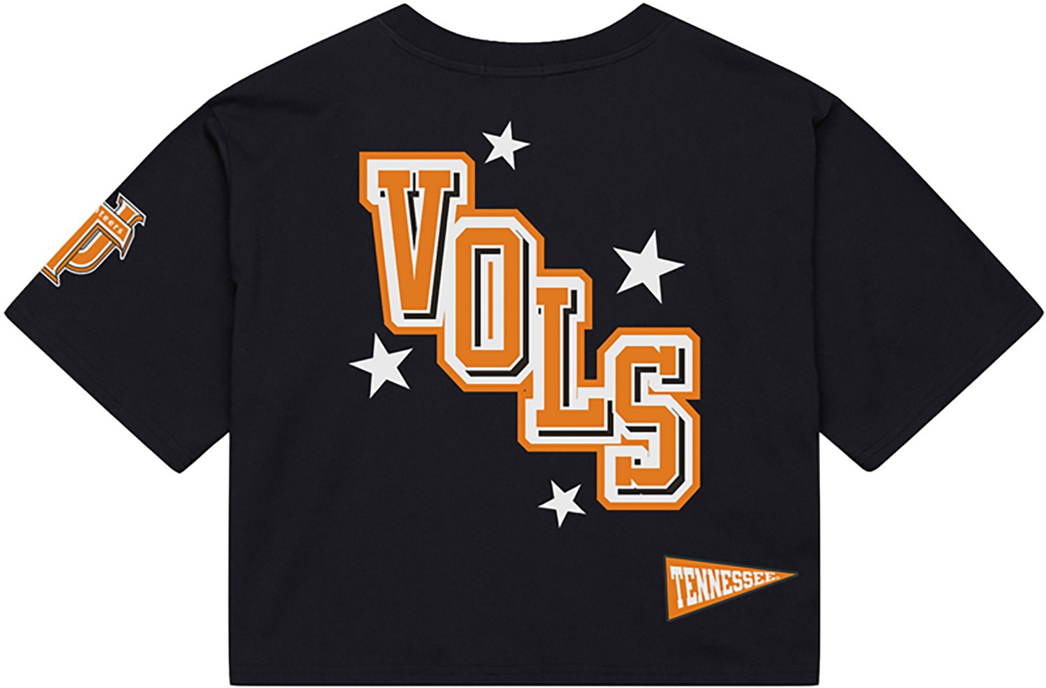 Mitchell & Ness Women's University of Tennessee Pep Rally Crop Boxy Graphic T-shirt - view number 2
