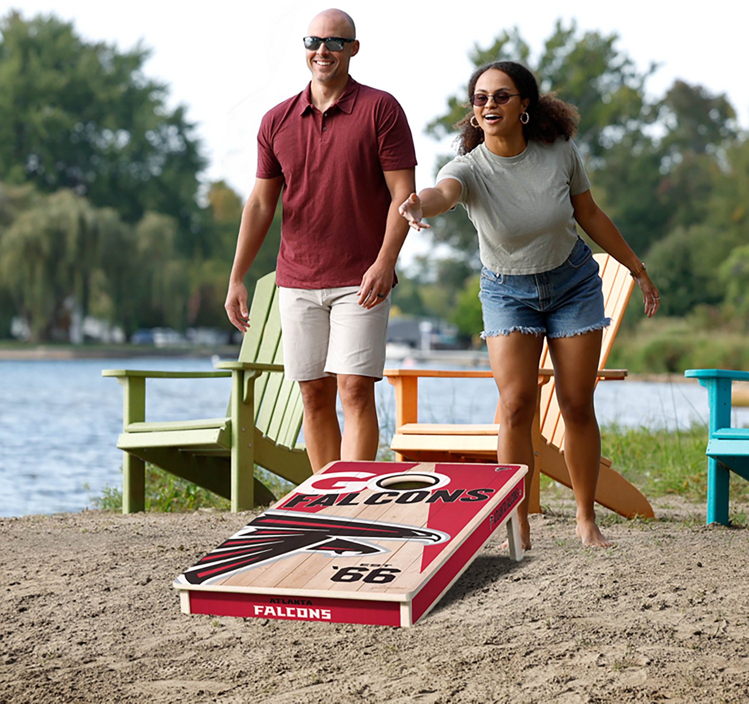 YouTheFan Atlanta Falcons Cornhole Game - view number 2
