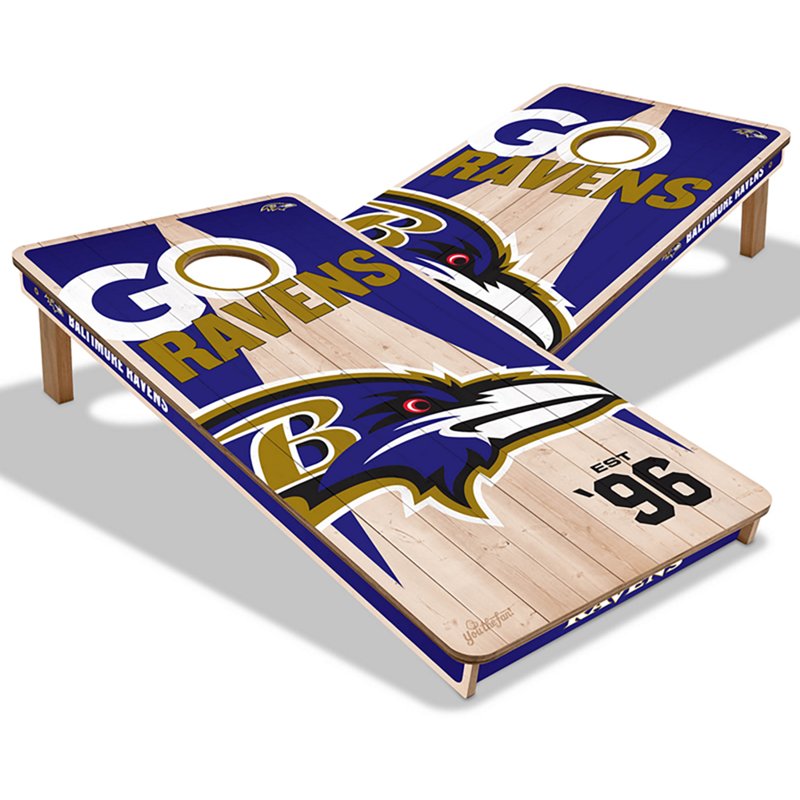 YouTheFan Baltimore Ravens Cornhole Game