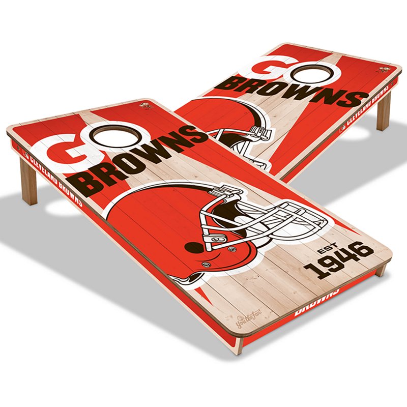 YouTheFan Cleveland Browns Cornhole Game
