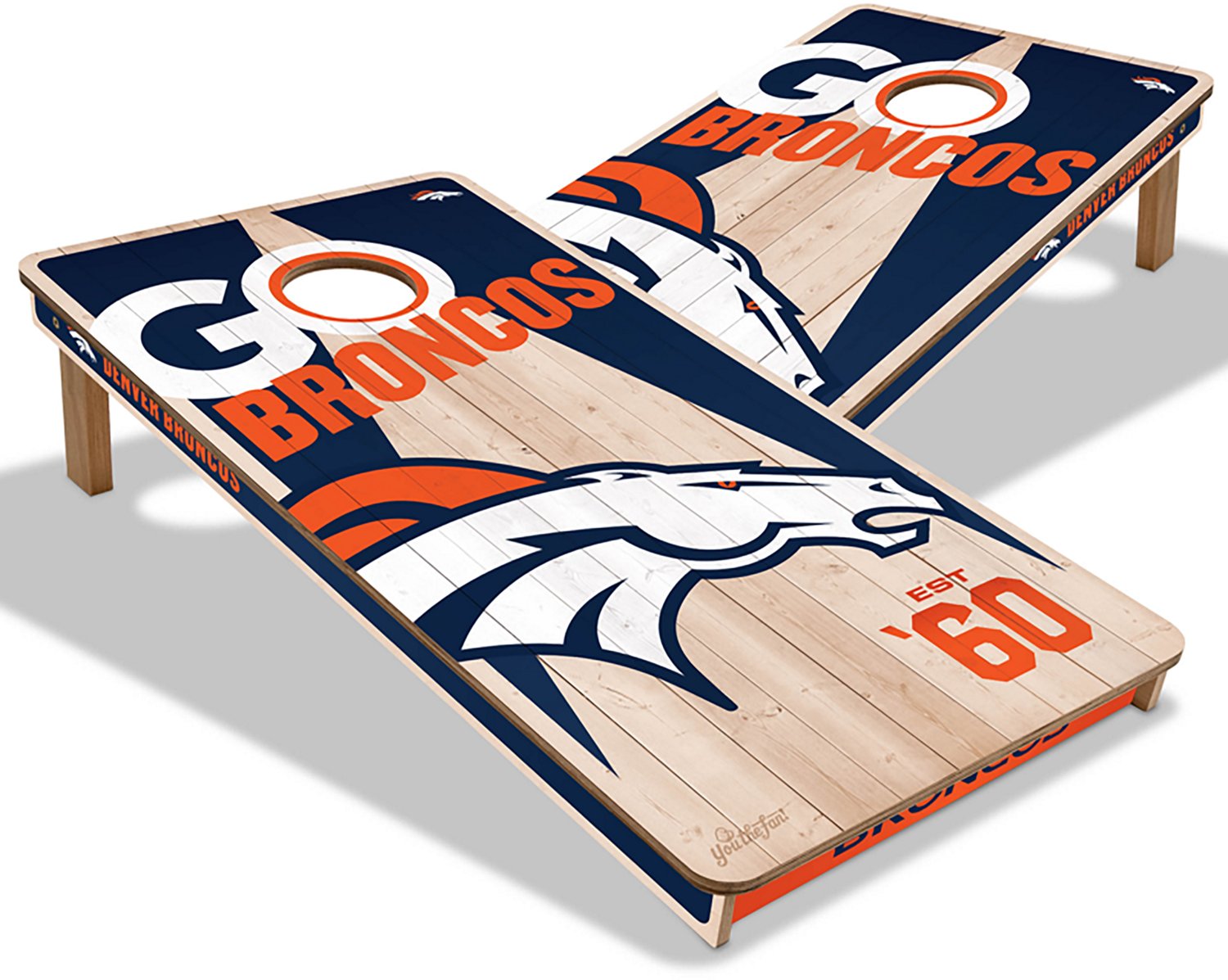 YouTheFan Denver Broncos Cornhole Game