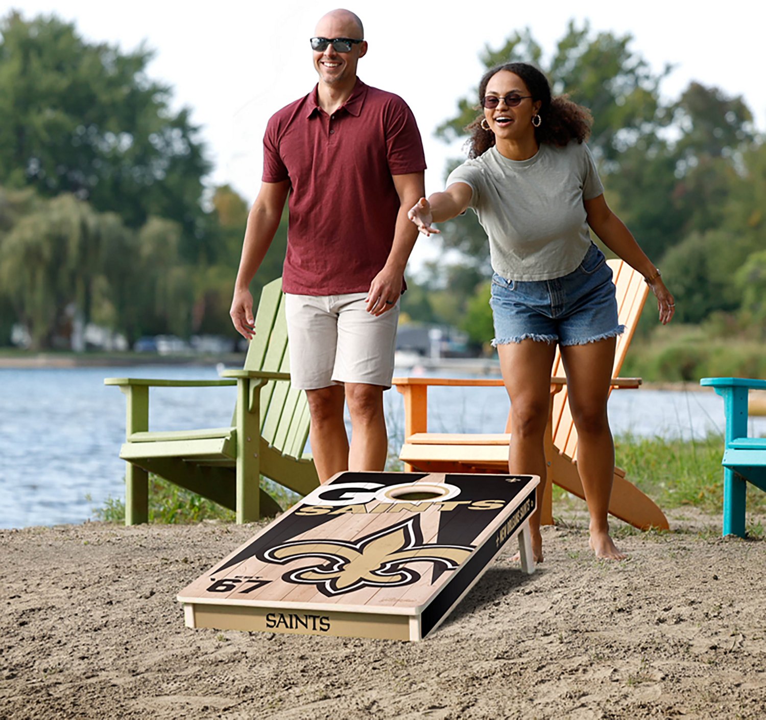 YouTheFan New Orleans Saints Cornhole Game - view number 2