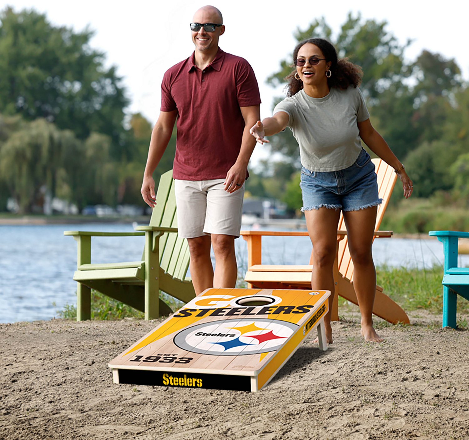 YouTheFan Pittsburgh Steelers Cornhole Game - view number 2
