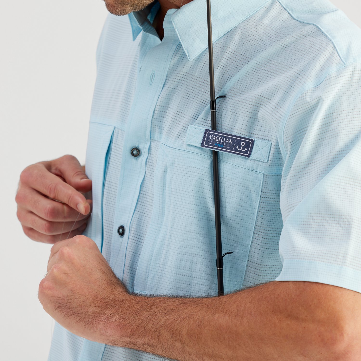 Magellan Outdoors Men's Pro Jacob Wheeler Angler Short Sleeve Shirt                                                              - view number 3