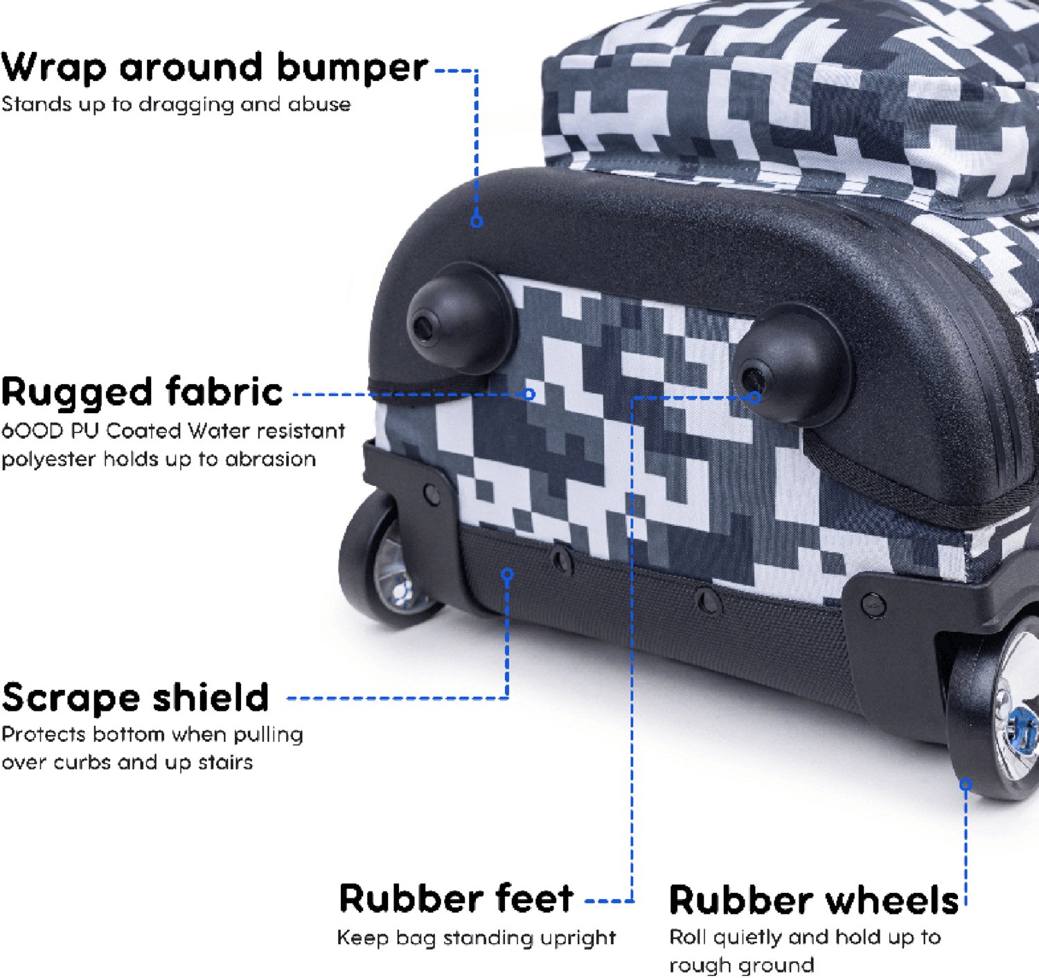 J World Kids' Sunrise 18" Rolling Backpack 34.5L - view number 3