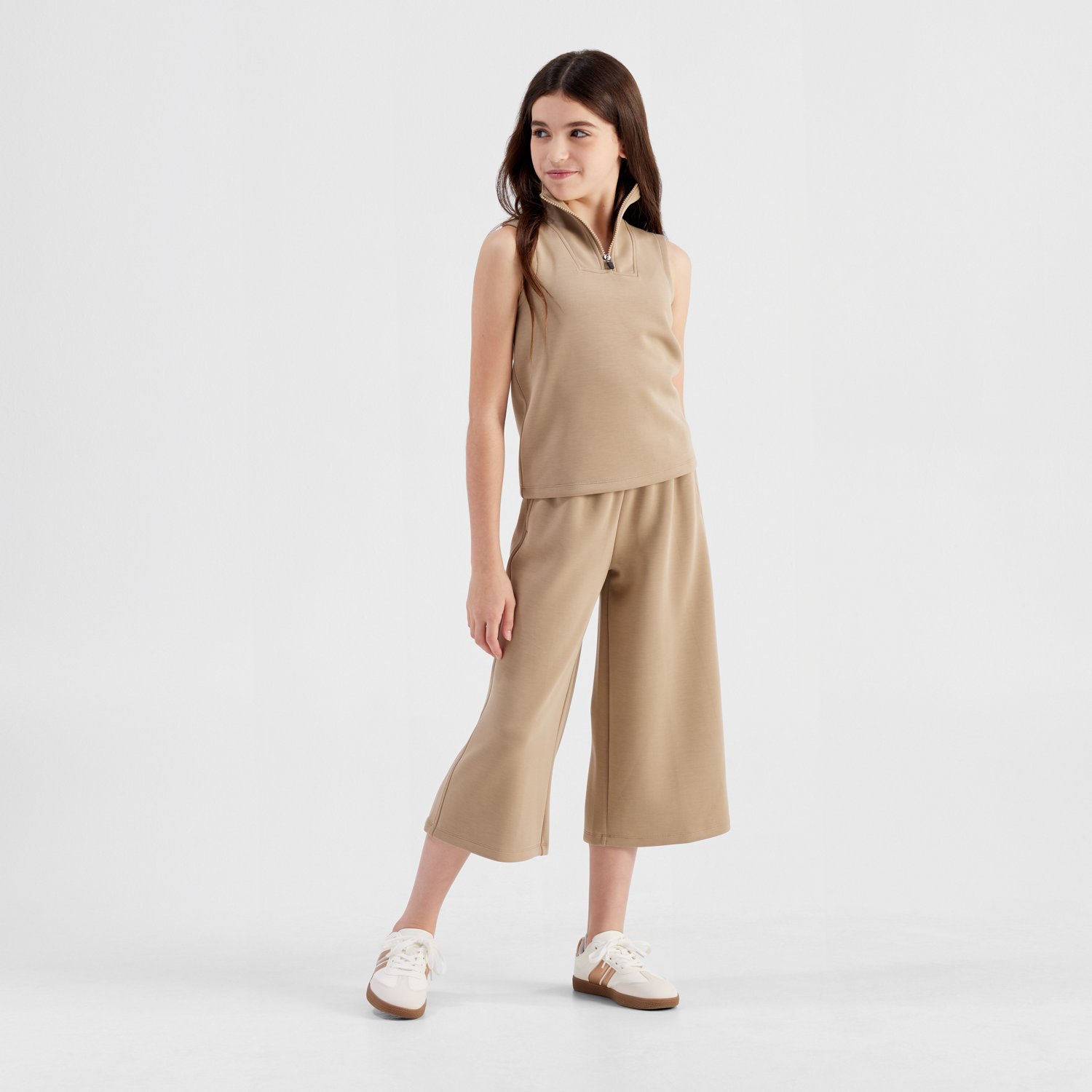 Freely Girls' Mia Sandwashed Zip Tank Top - view number 2