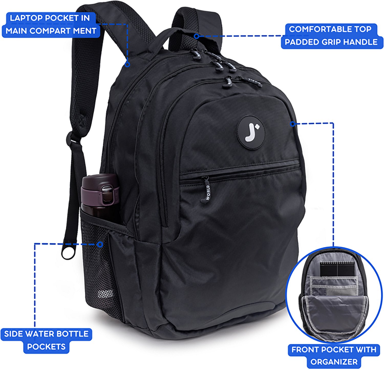 J World Kids Cornelia School Backpack 29.5L - view number 2