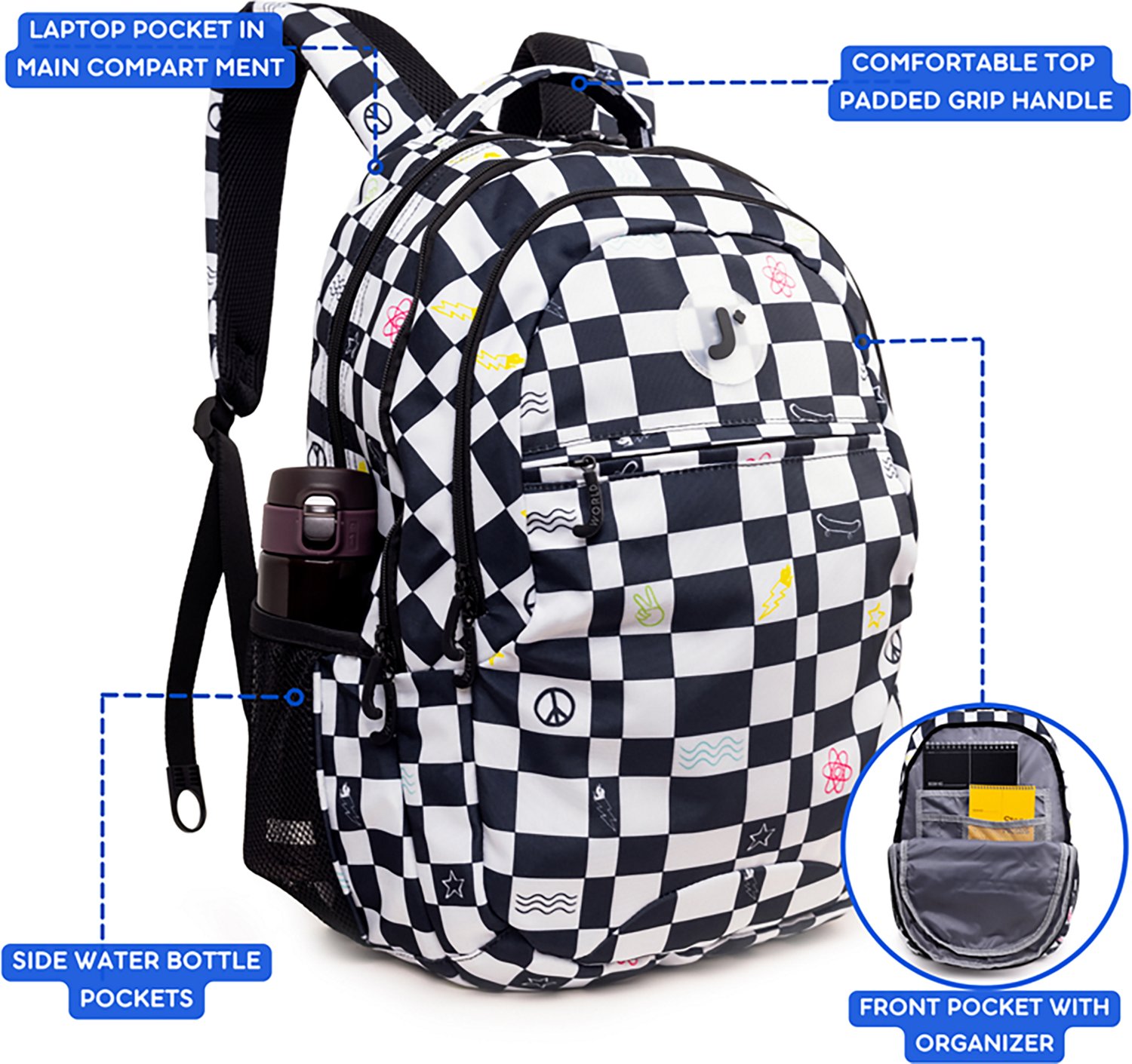 J World Kids Cornelia School Backpack 29.5L - view number 2