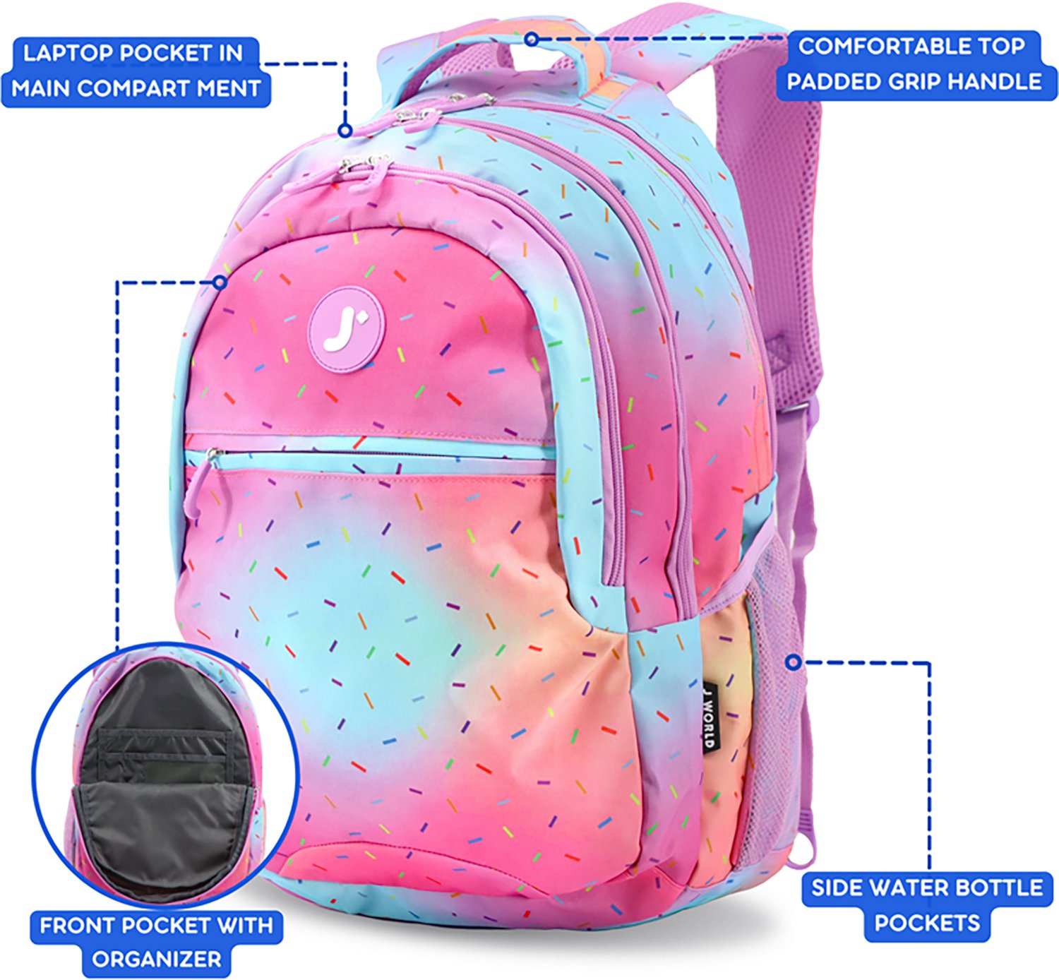 J World Kids Cornelia School Backpack 29.5L - view number 2