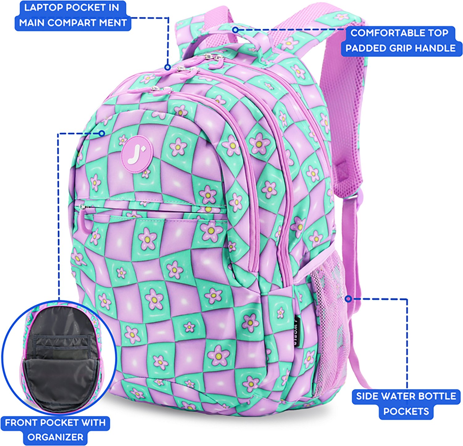 J World Kids Cornelia School Backpack 29.5L - view number 2