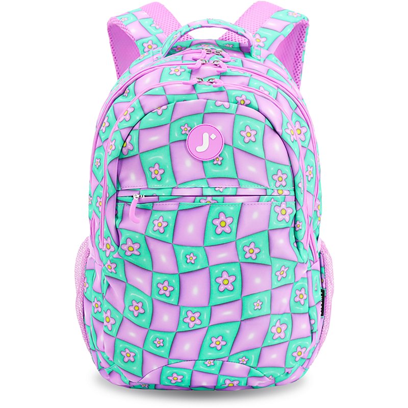 J World Cornelia Kids School Backpack - Puffy flower