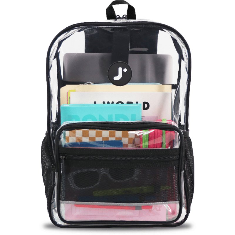 J World Clear Transparent Tpu Backpack for School - Clear