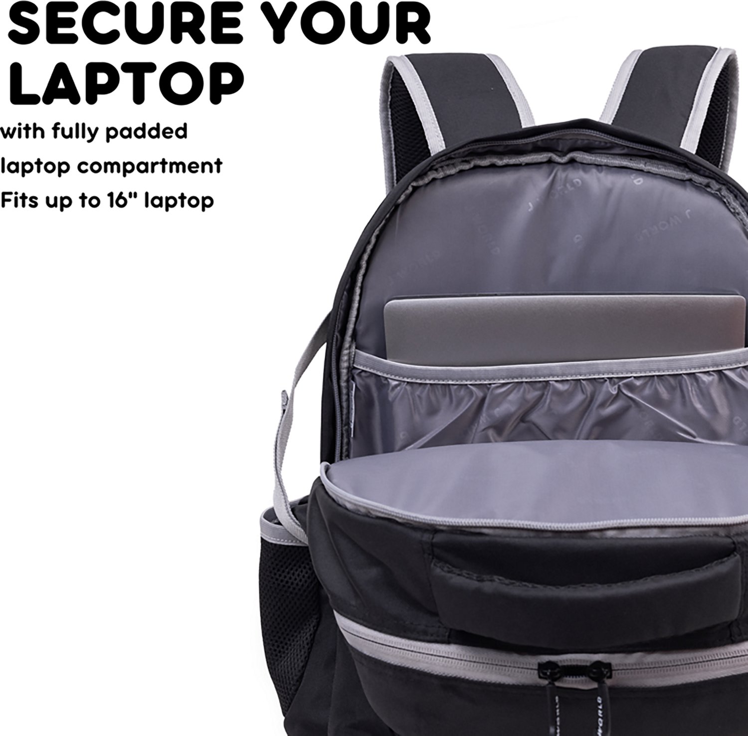 J World Atom Multi-Compartment Laptop Backpack 29.5L - view number 5