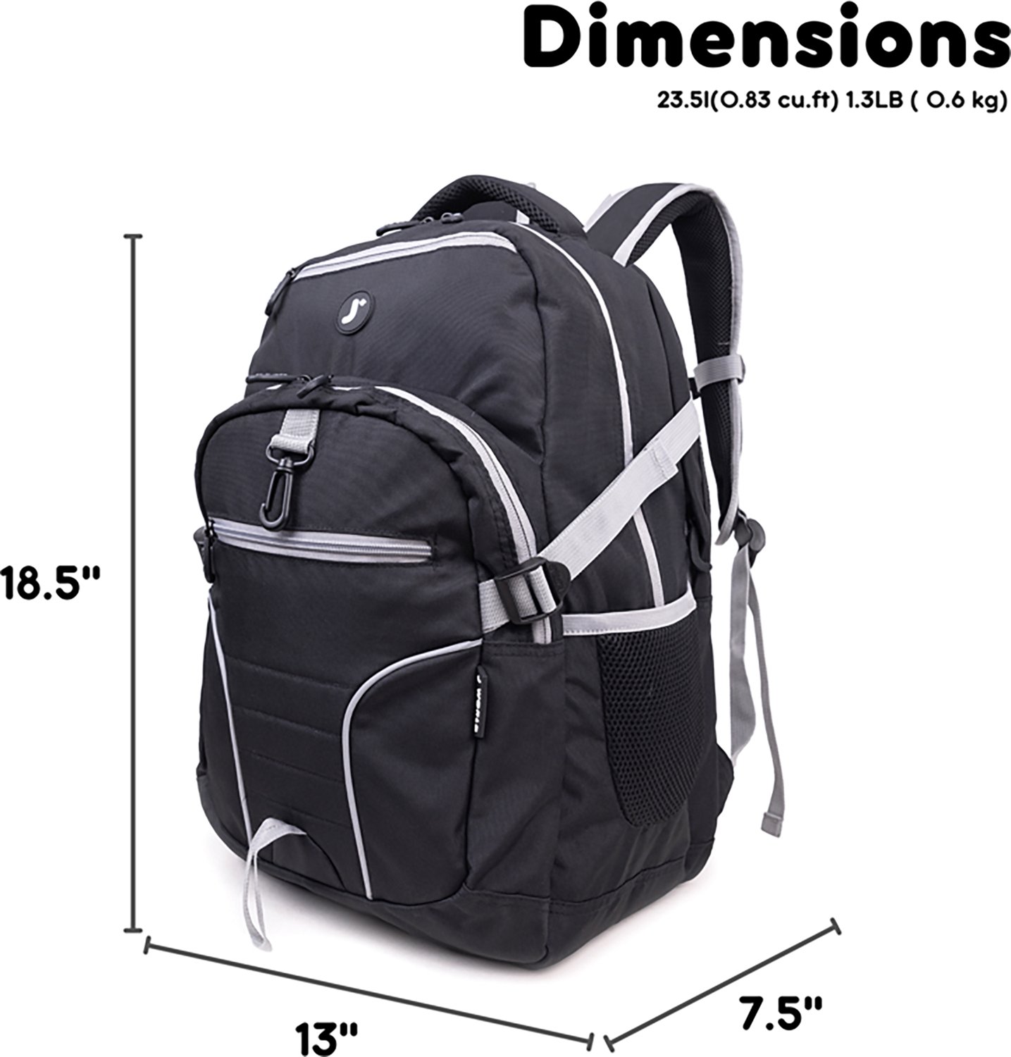 J World Atom Multi-Compartment Laptop Backpack 29.5L - view number 6