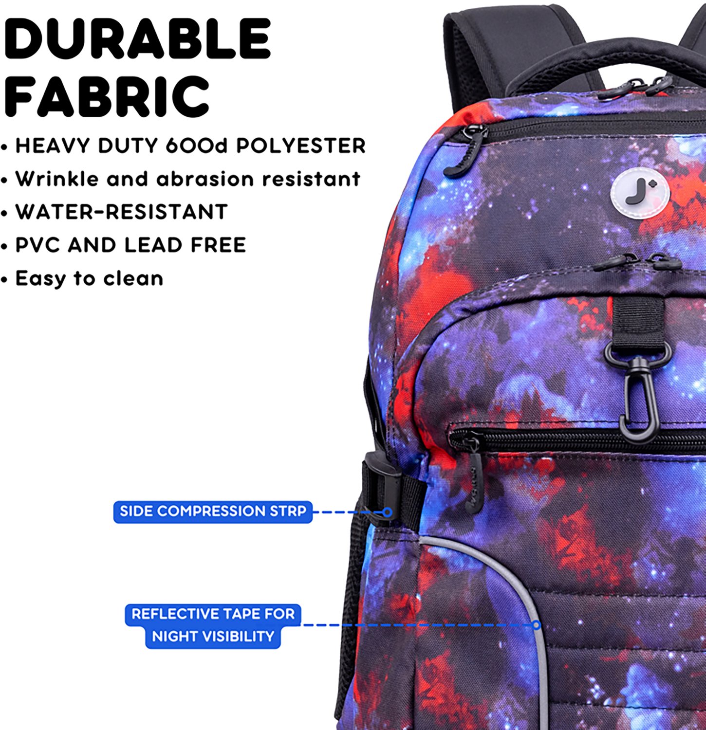 J World Atom Multi-Compartment Laptop Backpack 29.5L - view number 3