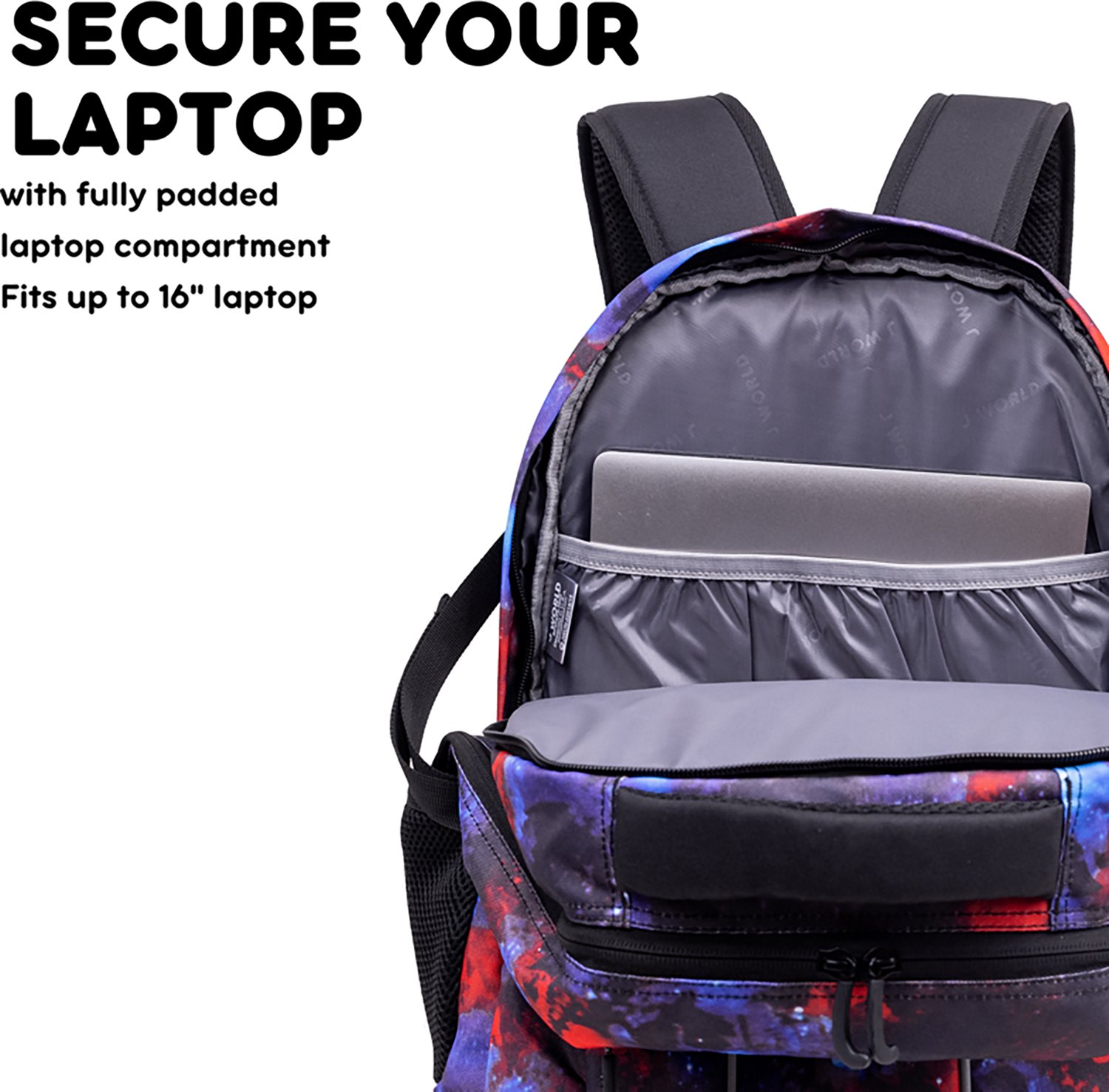 J World Atom Multi-Compartment Laptop Backpack 29.5L - view number 5