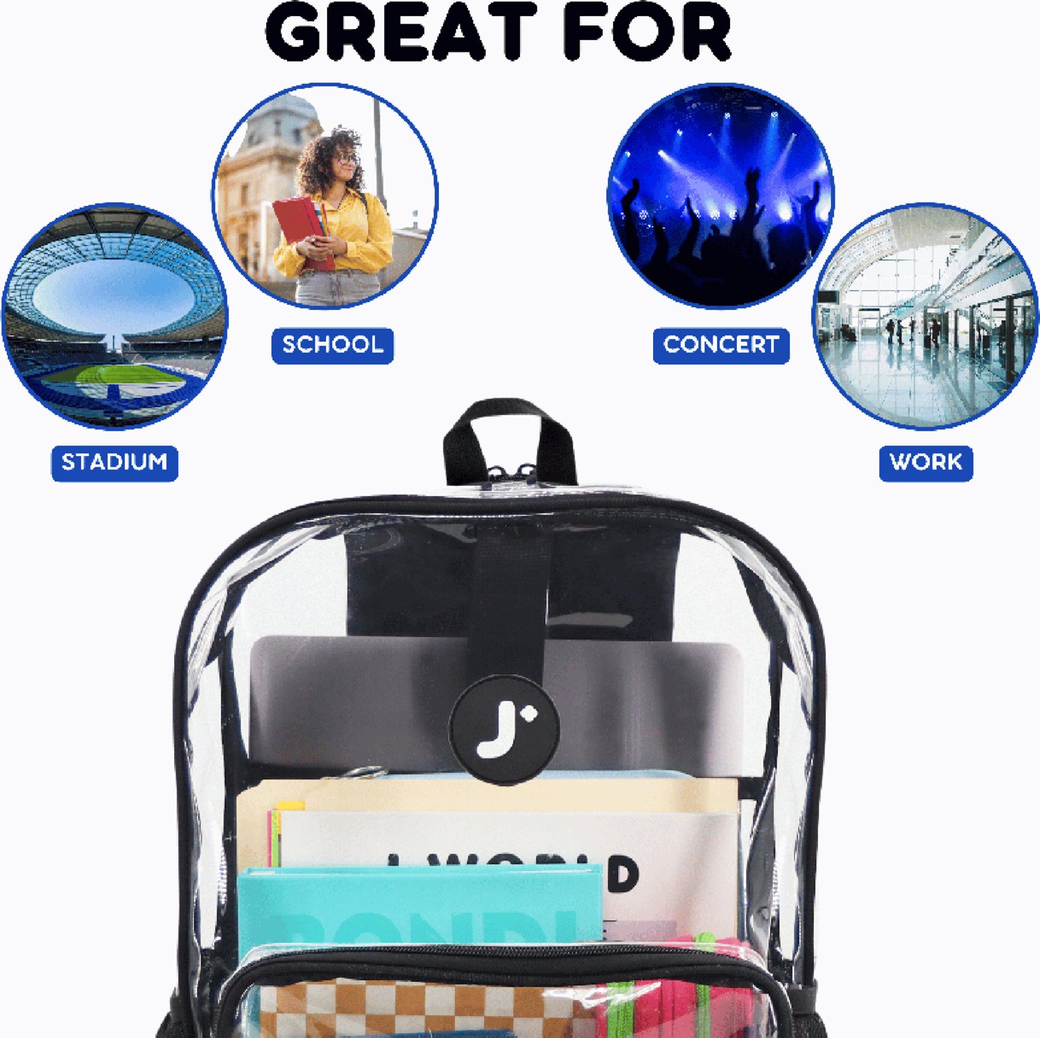 J World Clear Backpack 17.6L - view number 6