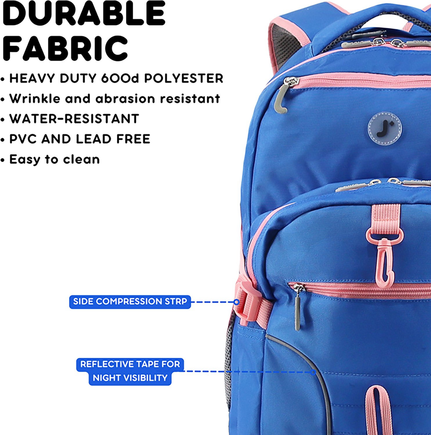 J World Atom Multi-Compartment Laptop Backpack 29.5L - view number 3