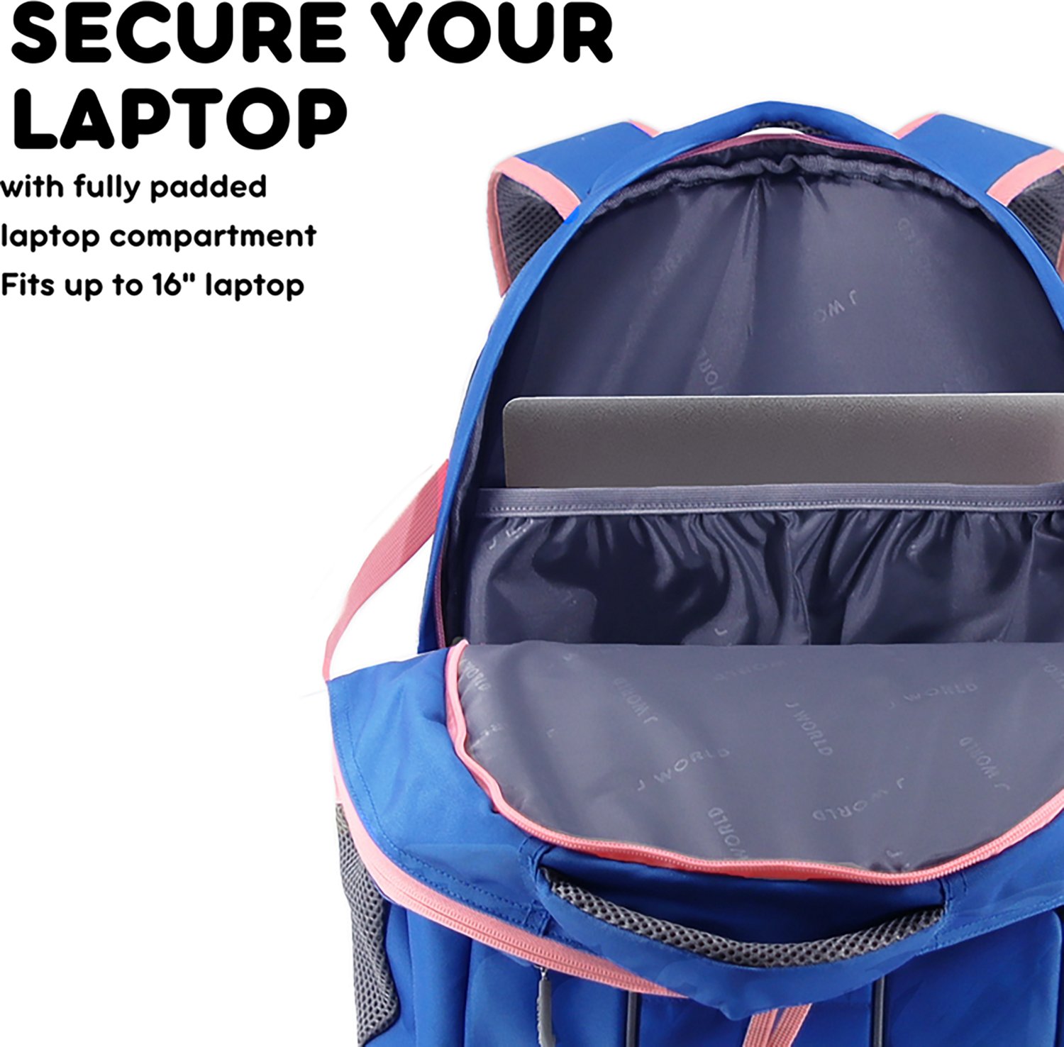 J World Atom Multi-Compartment Laptop Backpack 29.5L - view number 5