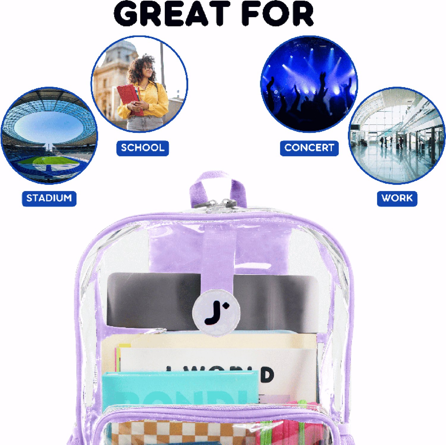 J World Clear Backpack 17.6L - view number 6