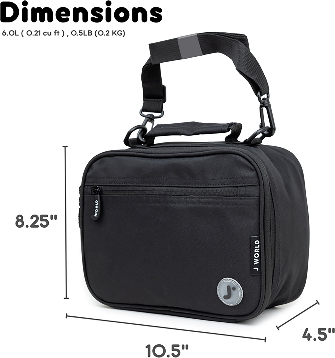 J World Kids' Cody Insulated Lunch Bag with Shoulder Strap