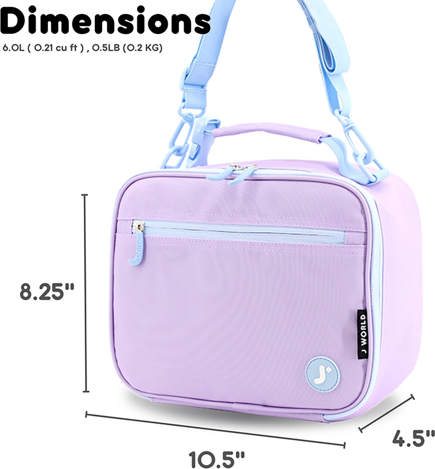 J World Kids' Cody Insulated Lunch Bag with Shoulder Strap - view number 6