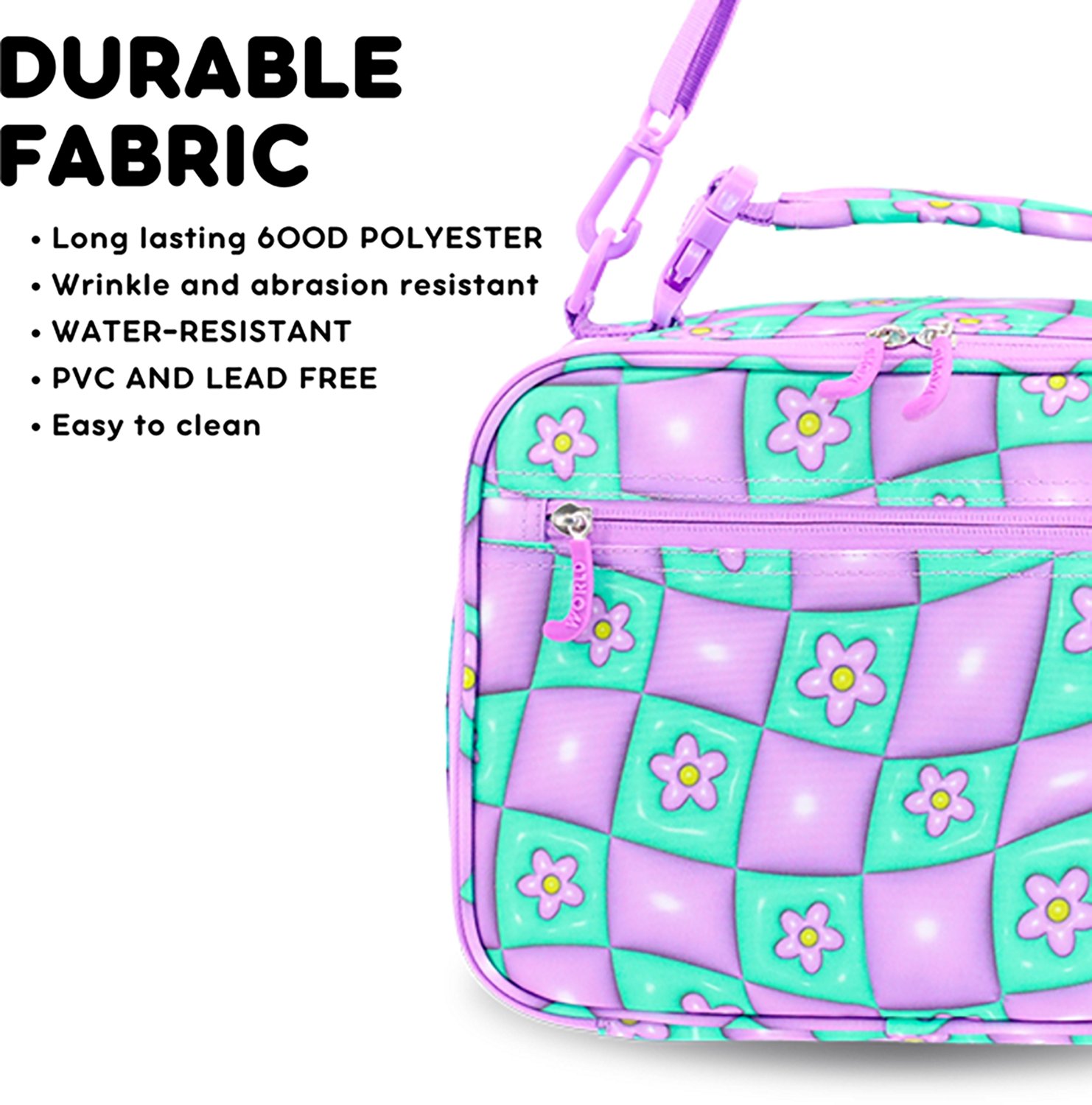 J World Kids' Cody Insulated Lunch Bag with Shoulder Strap - view number 3