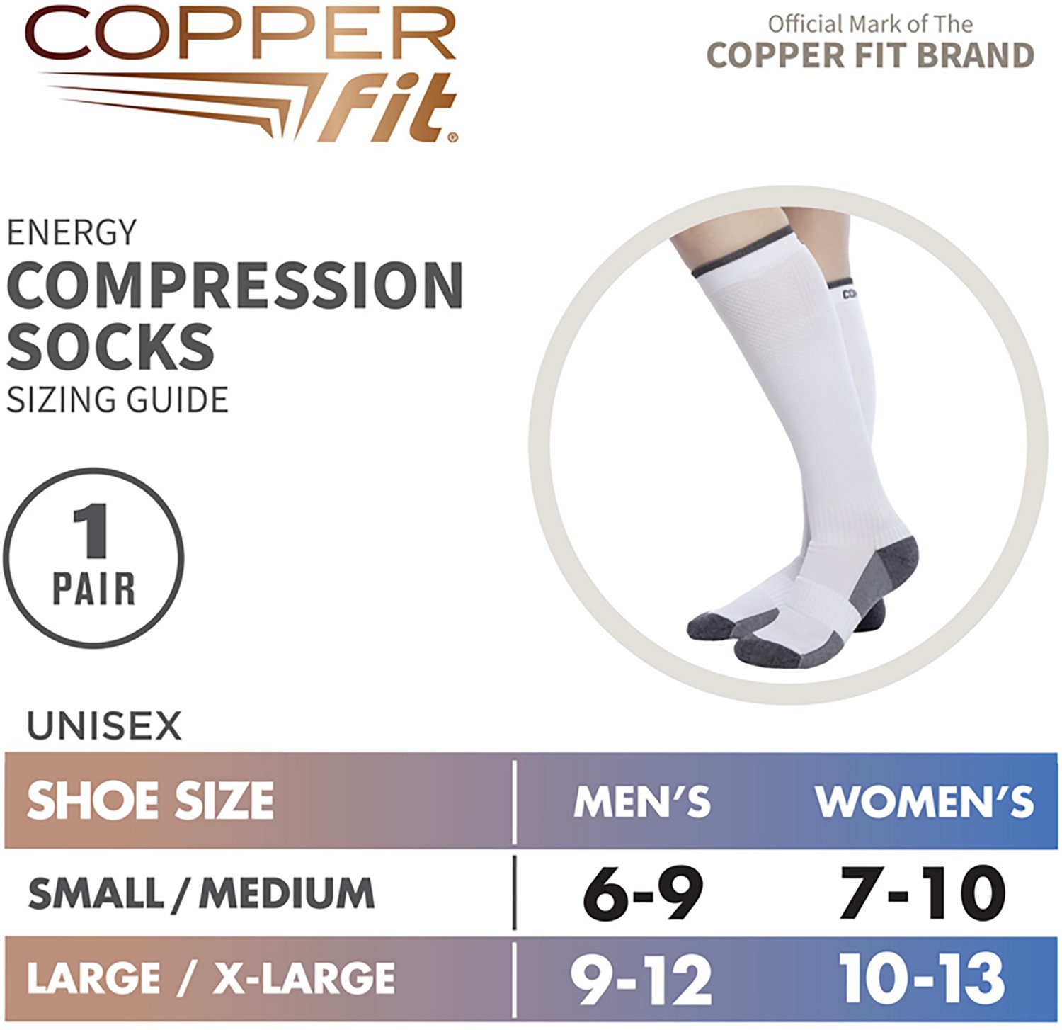 Copper Fit 2.0 Energy Compression Socks - view number 6
