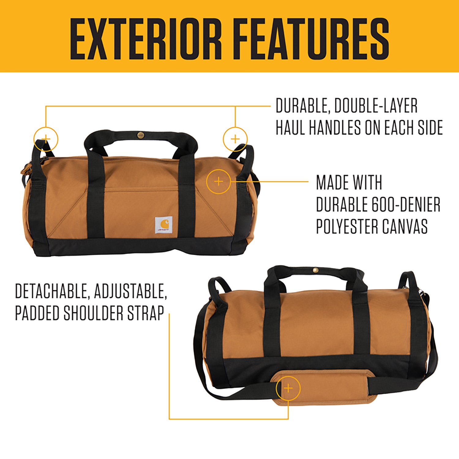 Carhartt Classic Round Duffel Bag - view number 4