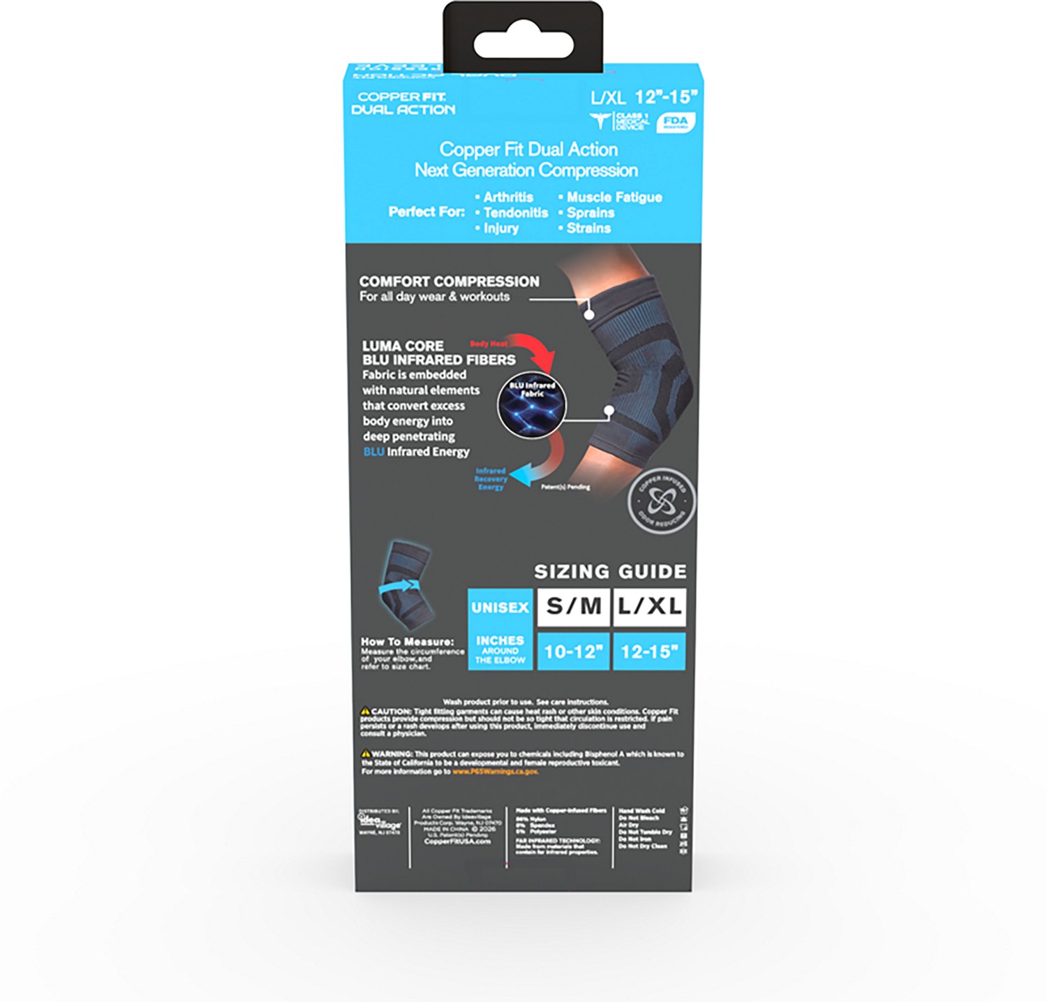 Copper Fit Dual Action Elbow Compression Sleeve - view number 4
