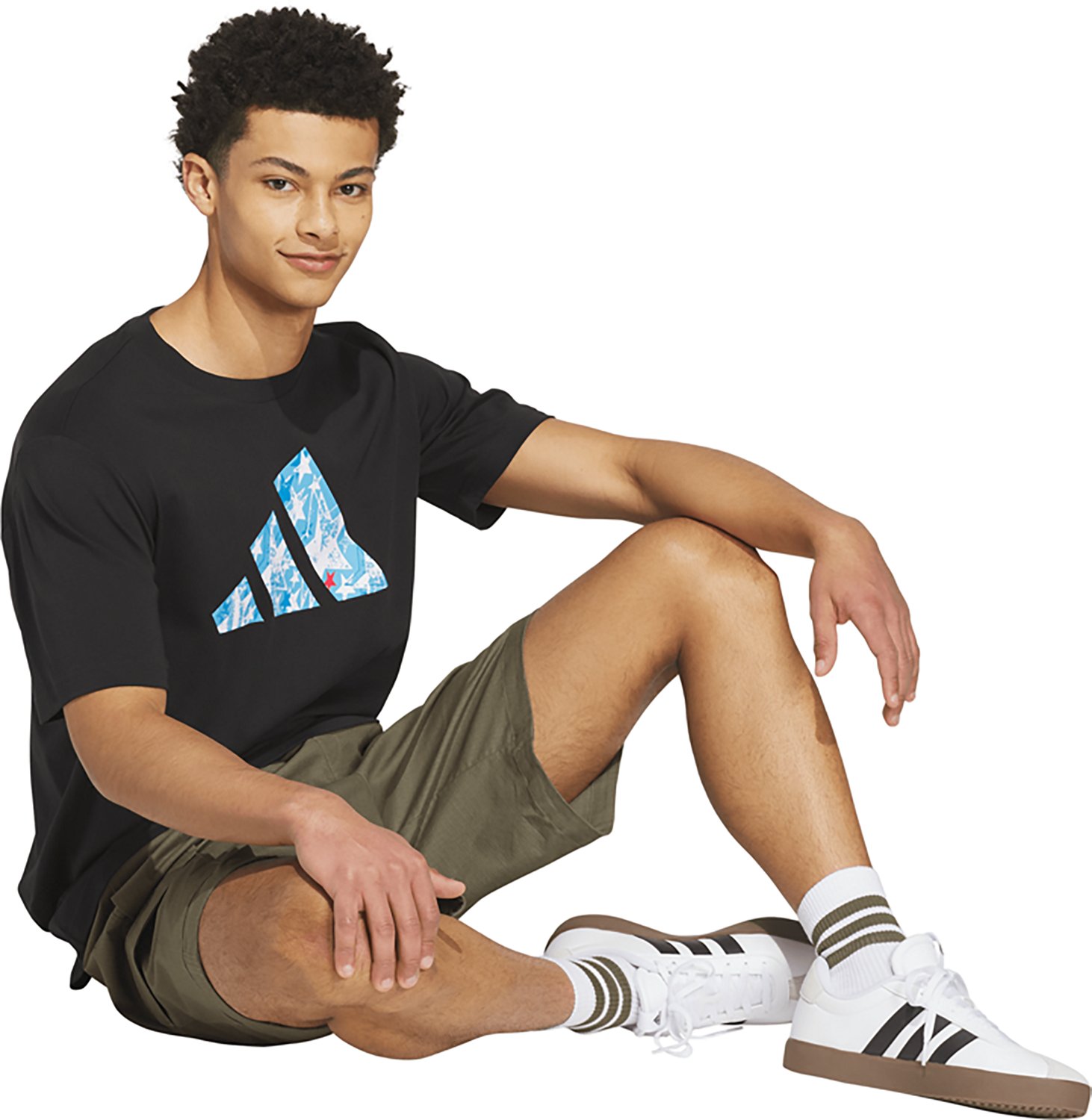 adidas Men's Americana Soccer 3-Bar Graphic T-shirt - view number 5