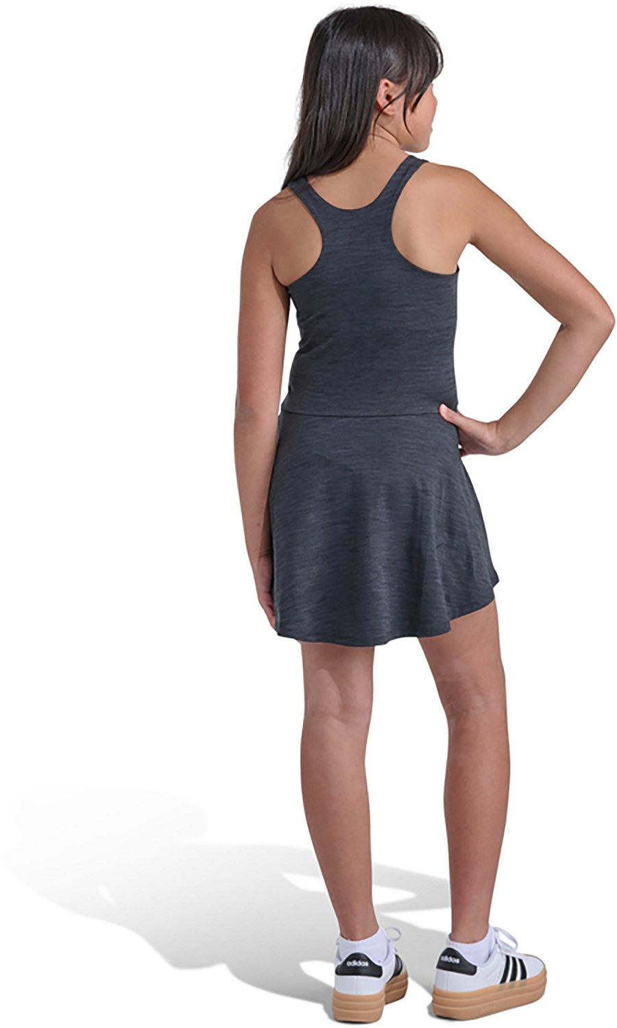adidas Girls' Mélange Flounce Dress - view number 2
