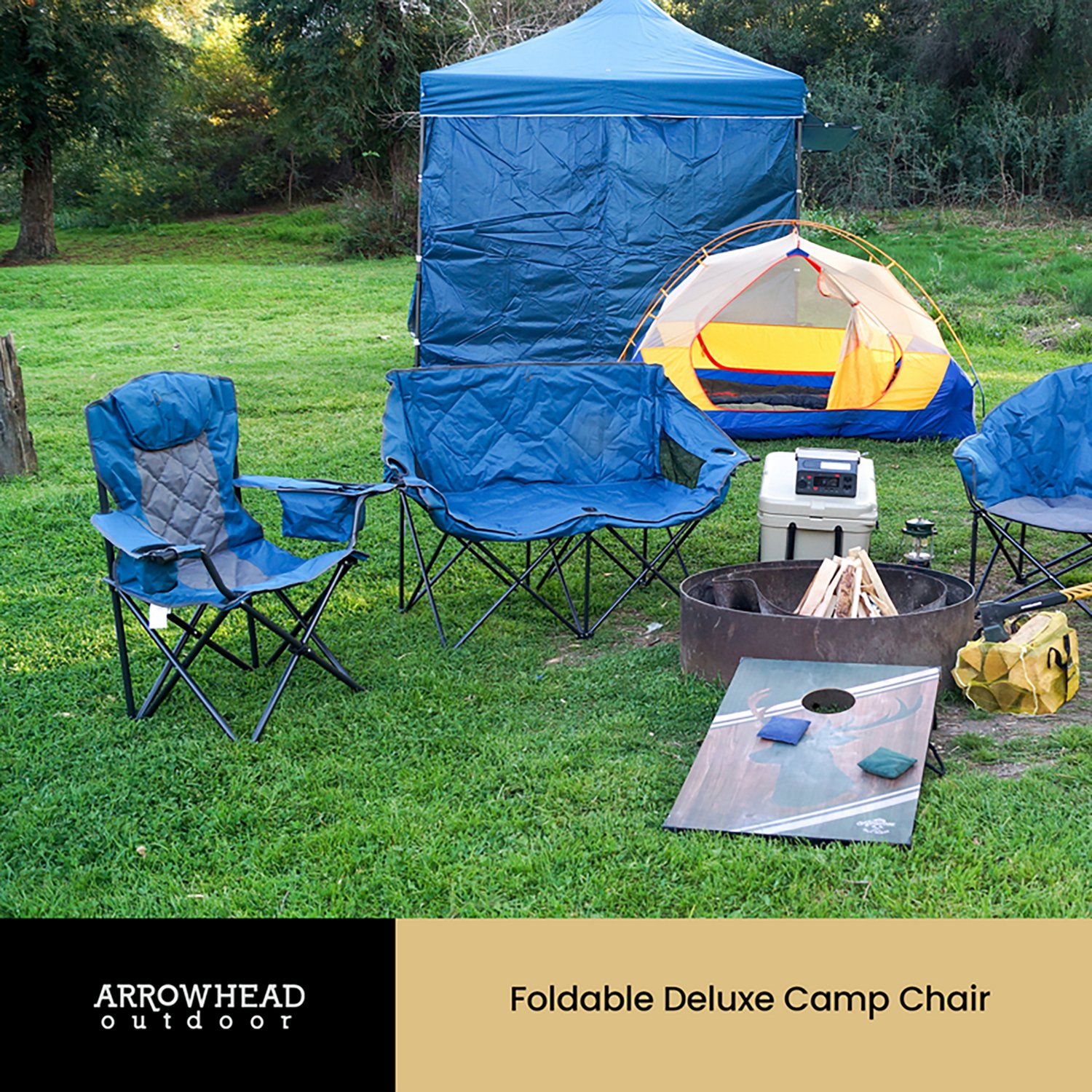 Arrowhead Outdoor Portable Folding Camping Quad Chair - view number 5