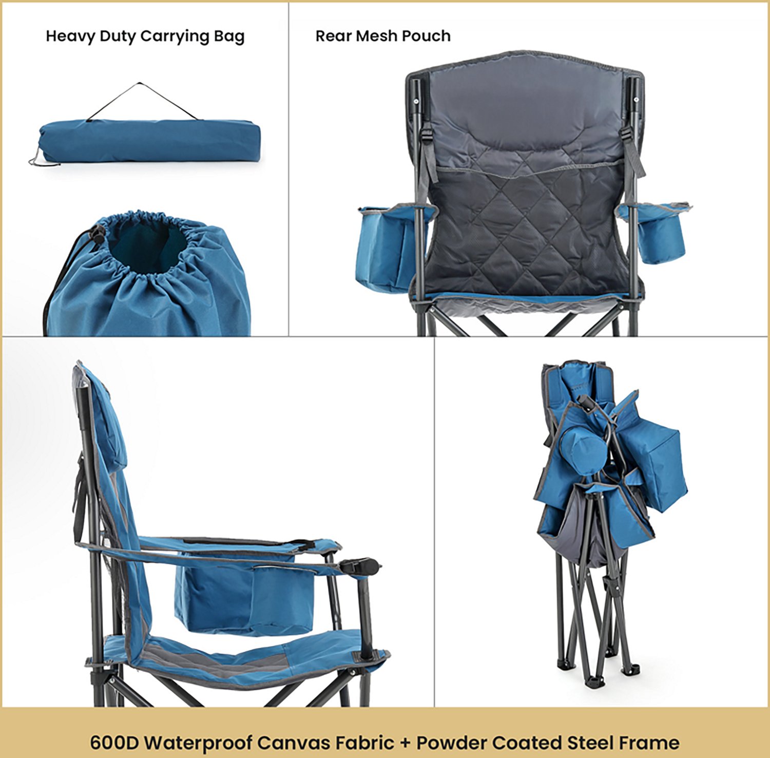 Arrowhead Outdoor Portable Folding Camping Quad Chair - view number 7