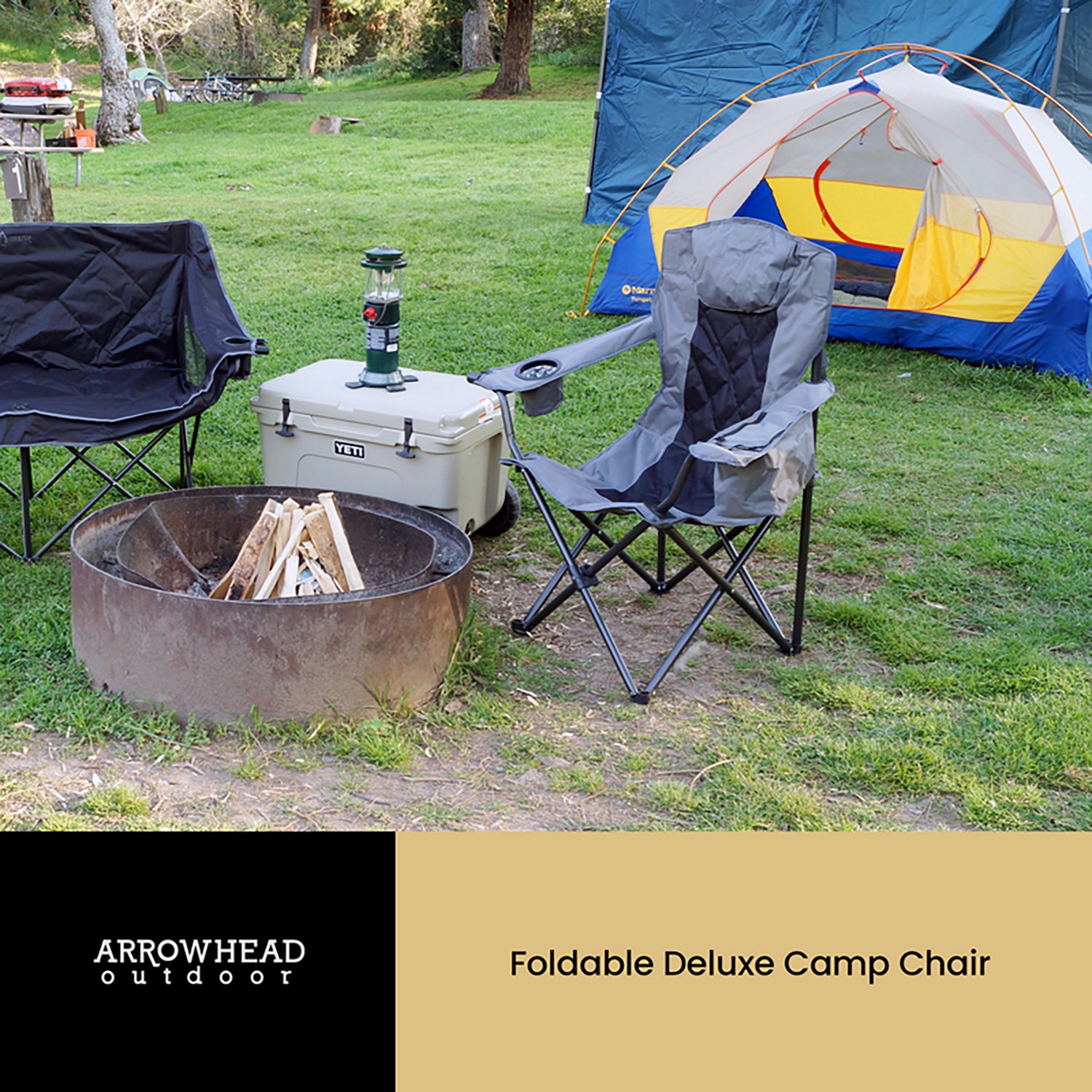 Arrowhead Outdoor Portable Folding Camping Quad Chair - view number 4