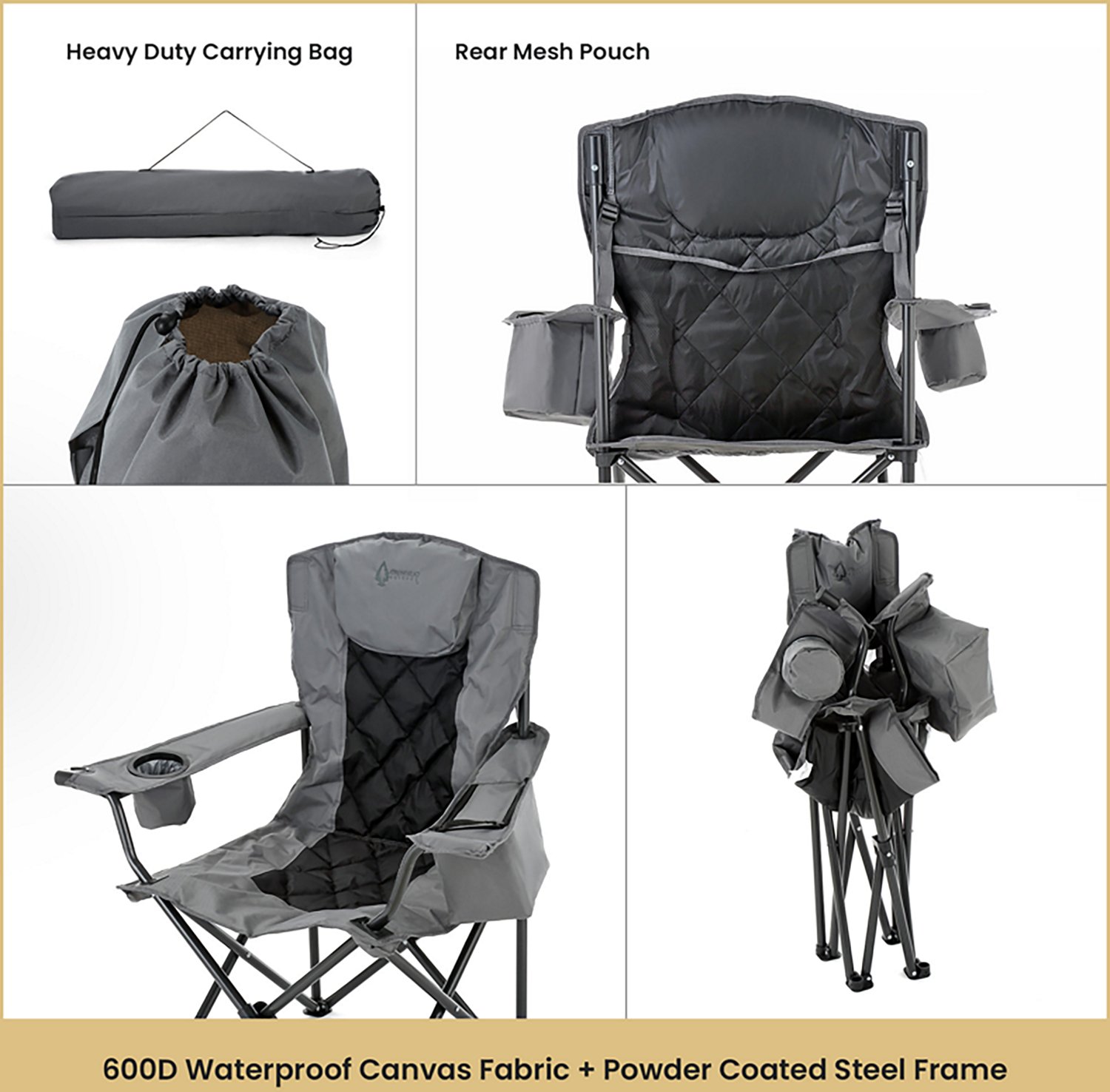 Arrowhead Outdoor Portable Folding Camping Quad Chair - view number 6