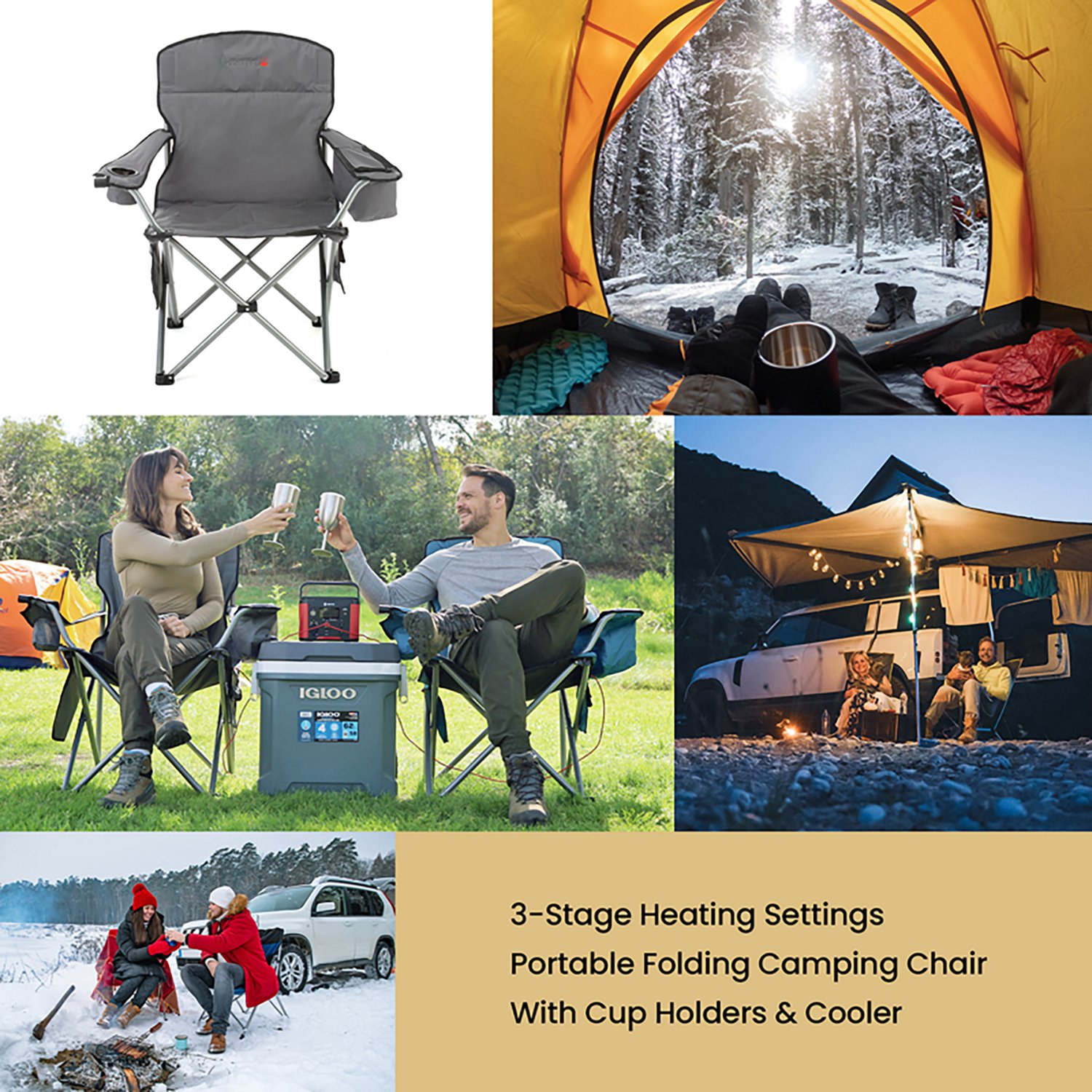 Arrowhead Outdoor Heated Camp Chair - view number 4