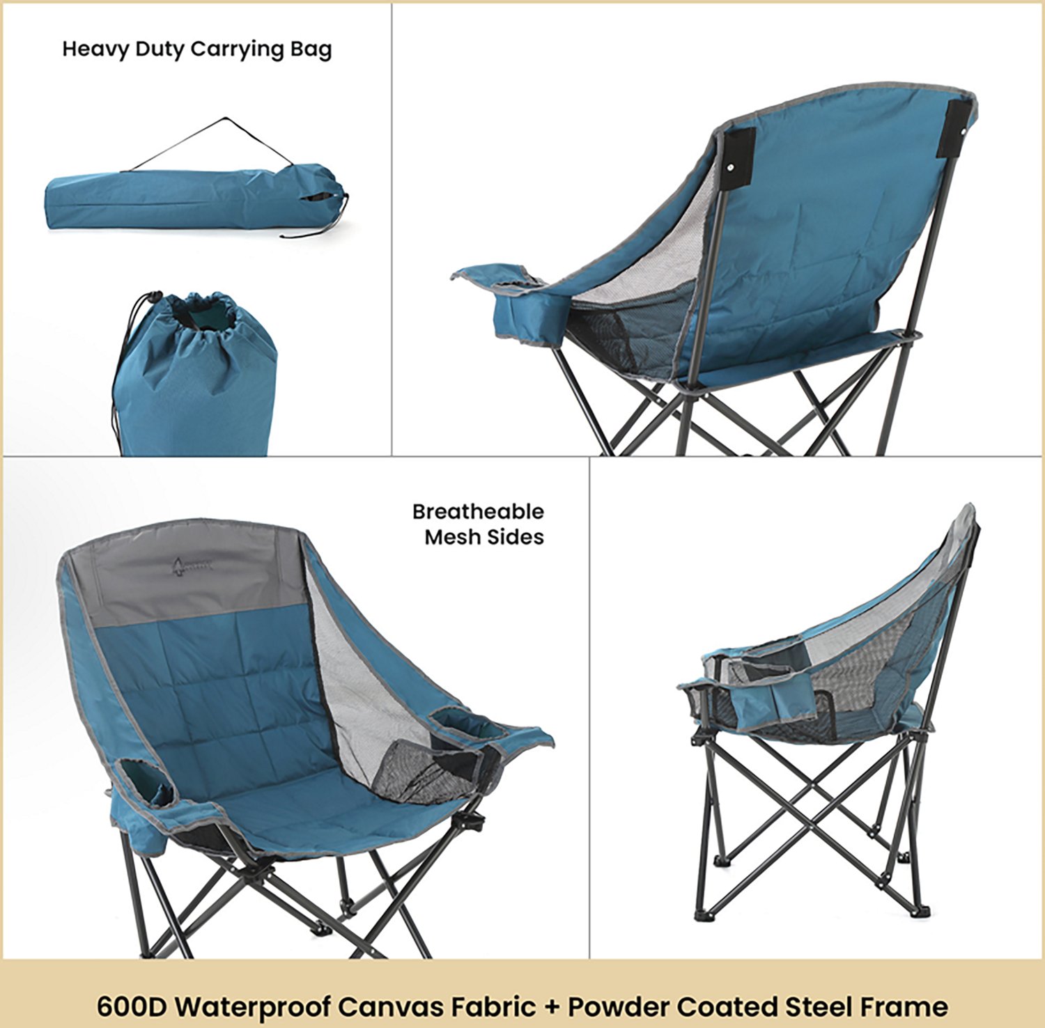 Arrowhead Outdoor Oversized Folding Camp Chair - view number 4