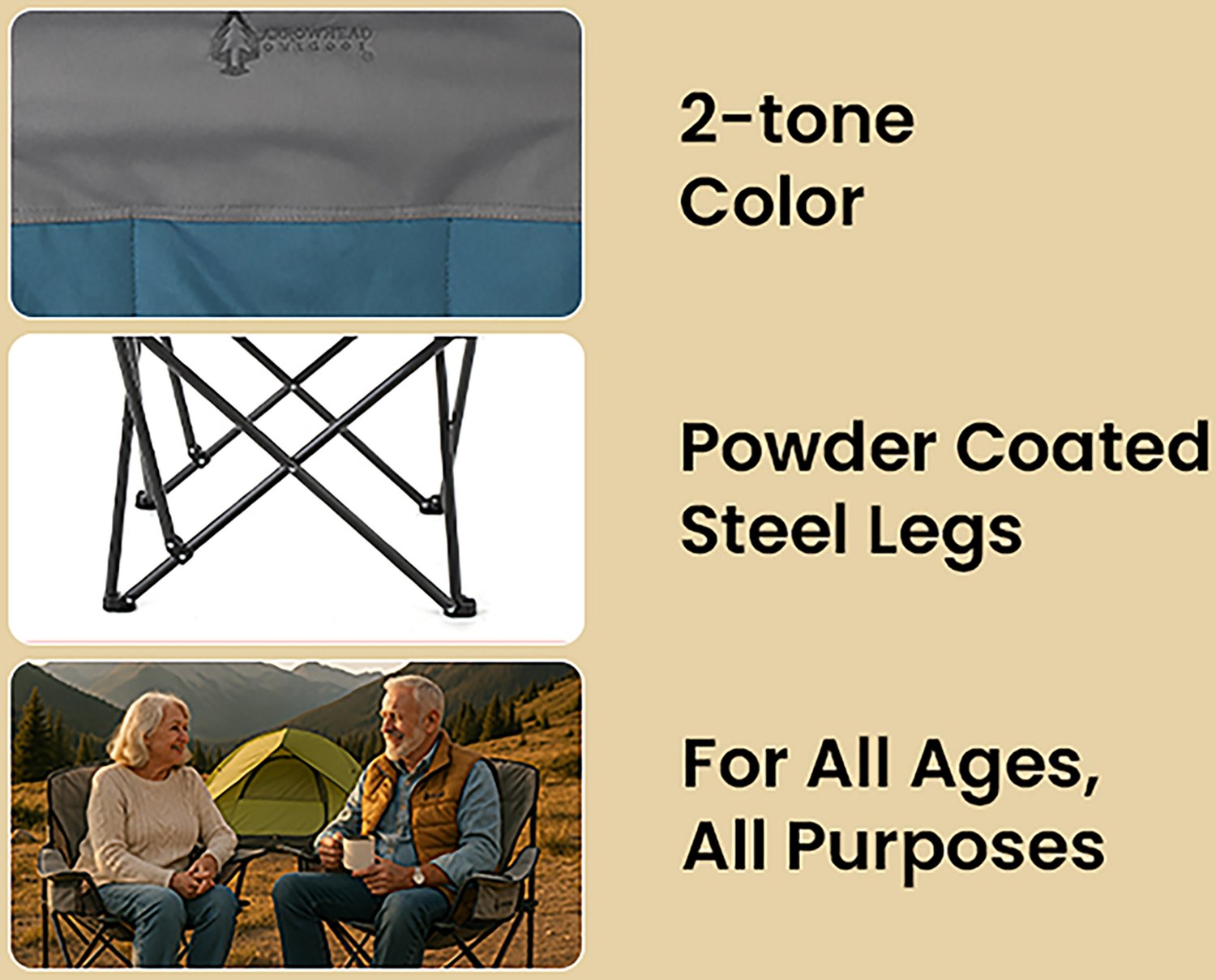 Arrowhead Outdoor Oversized Folding Camp Chair - view number 6