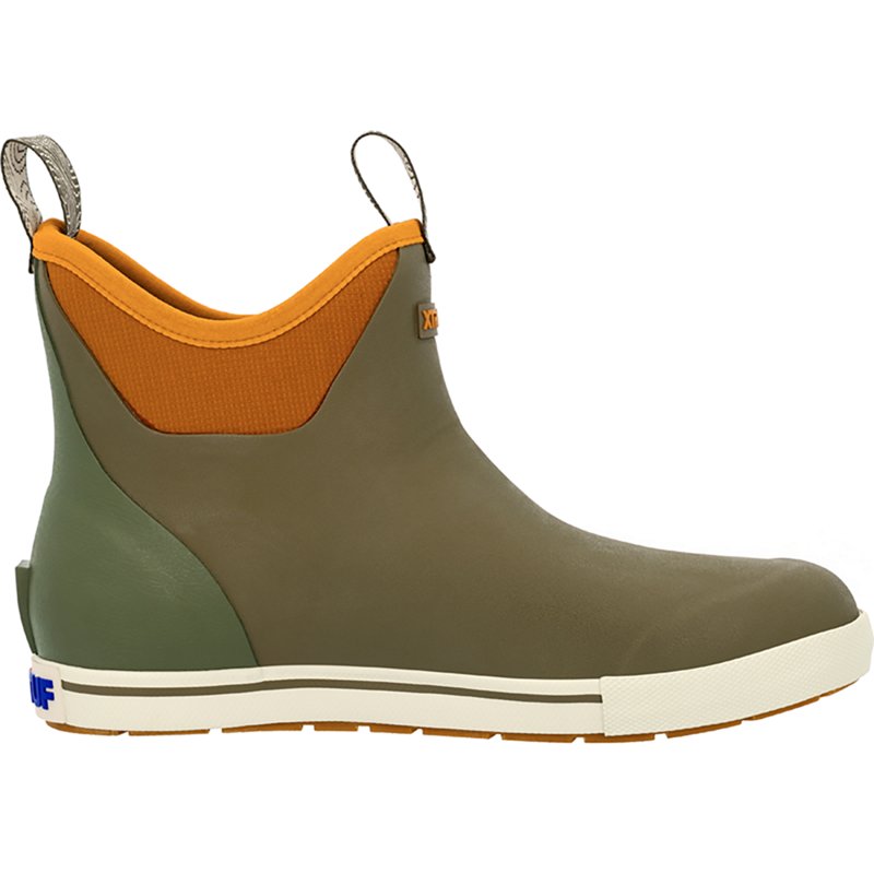 Xtratuf Men's Camp Fleece Lined Ankle Deck Boots, in Dark Olive/Spice, Size 9 | by West Marine