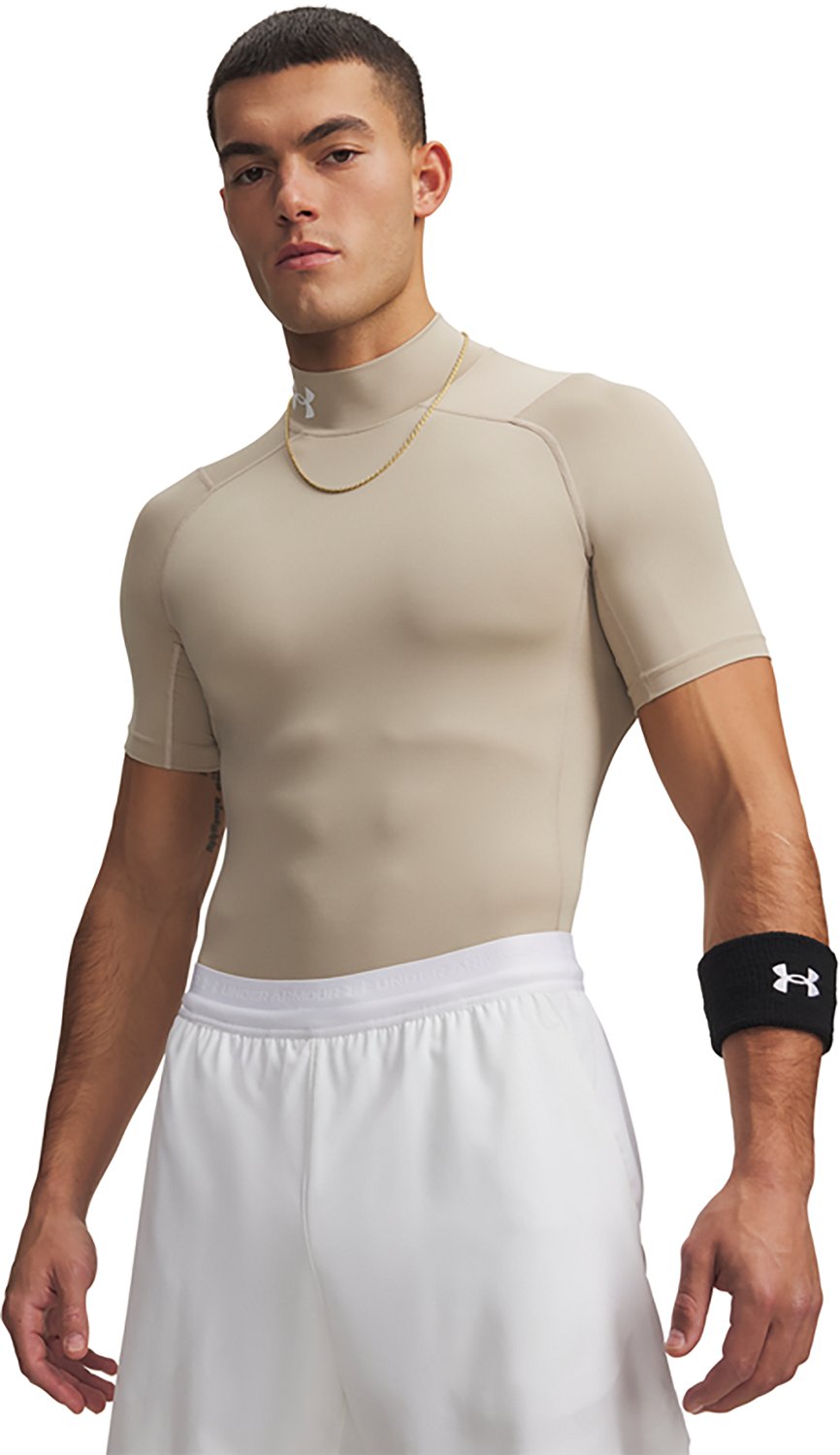 Under Armour Men's HeatGear Compression Mock Short Sleeve Shirt
