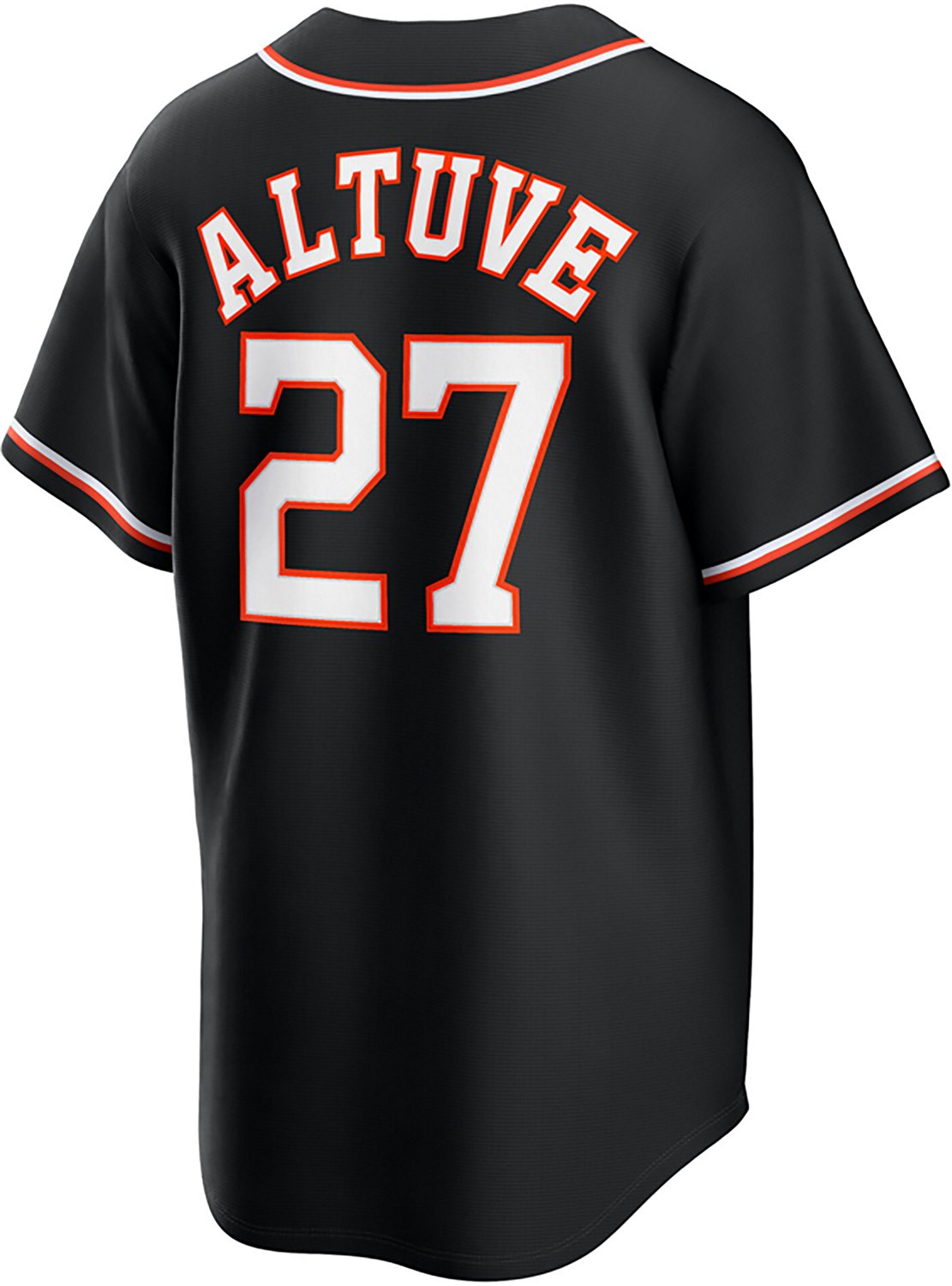 Nike Men's Houston Astros Jose Altuve 2026 Black Out Fashion Replica Jersey - view number 2
