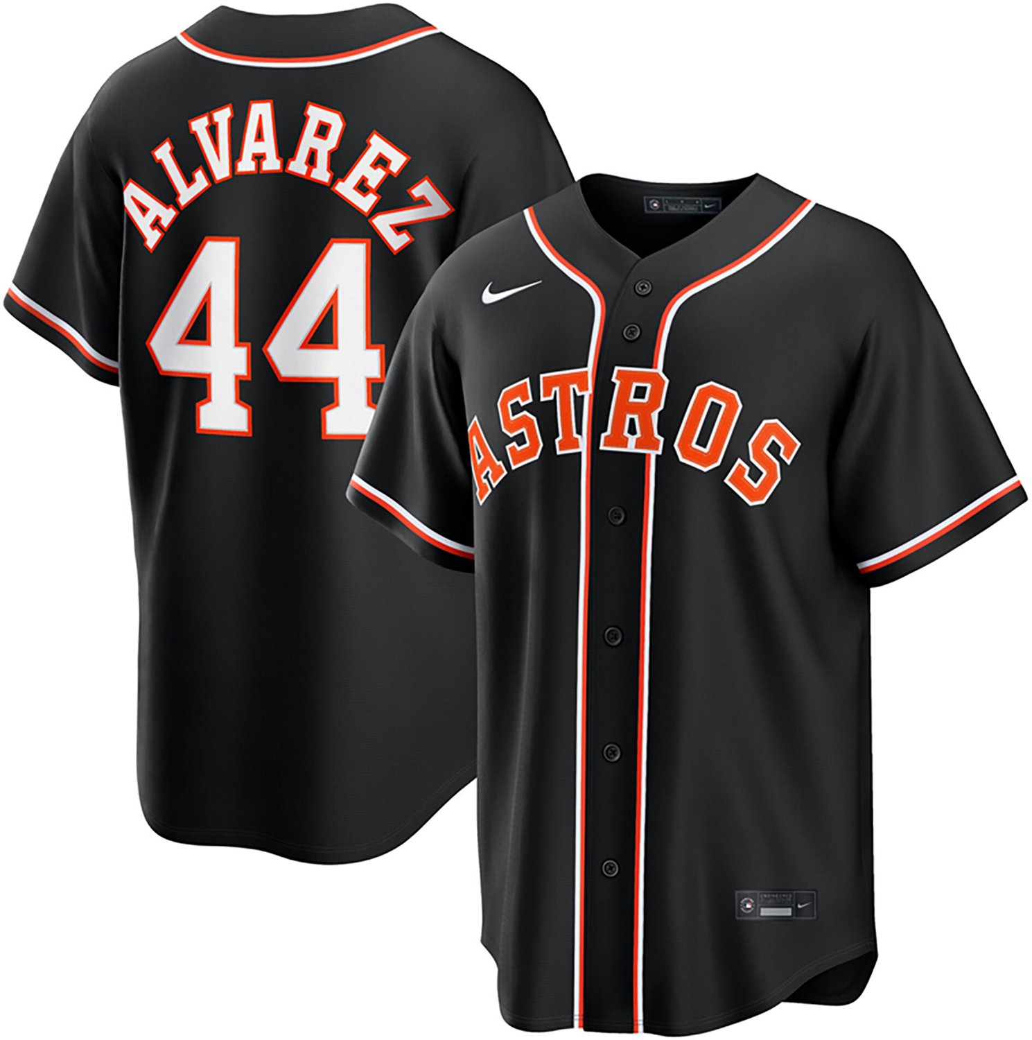 Nike Men's Houston Astros Yordan Alvarez 2026 Black Out Fashion Replica Jersey - view number 3