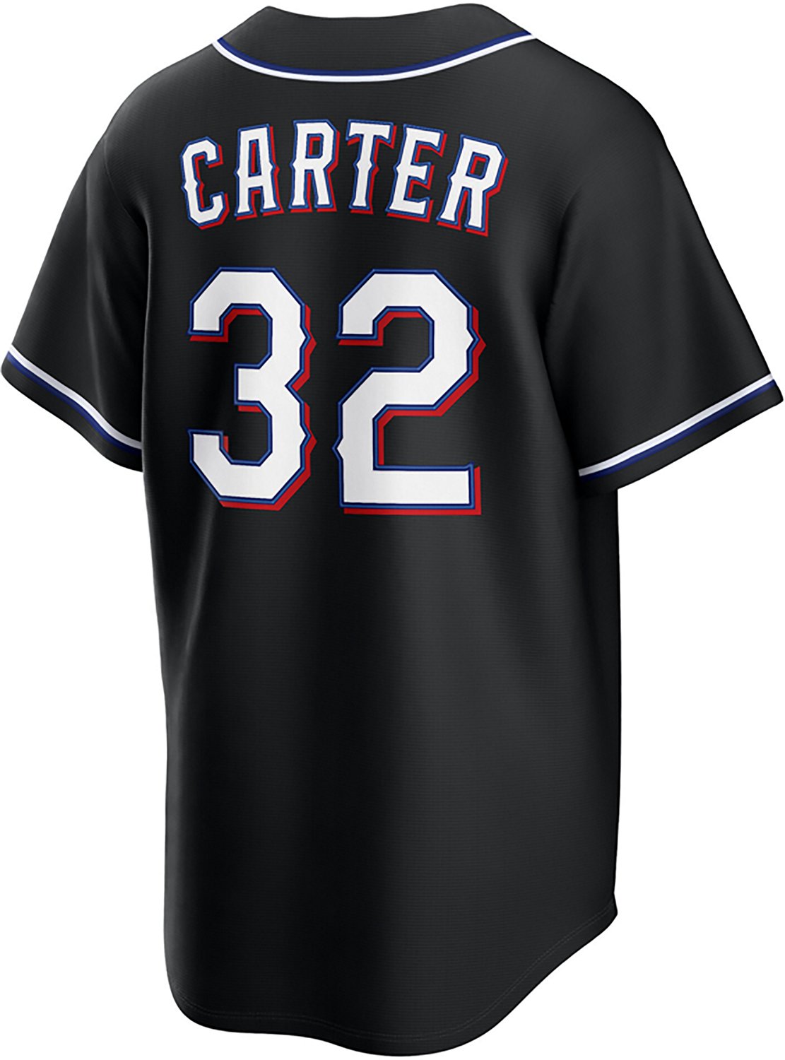 Nike Men's Texas Rangers Evan Carter 2026 Black Out Fashion Replica Jersey - view number 2
