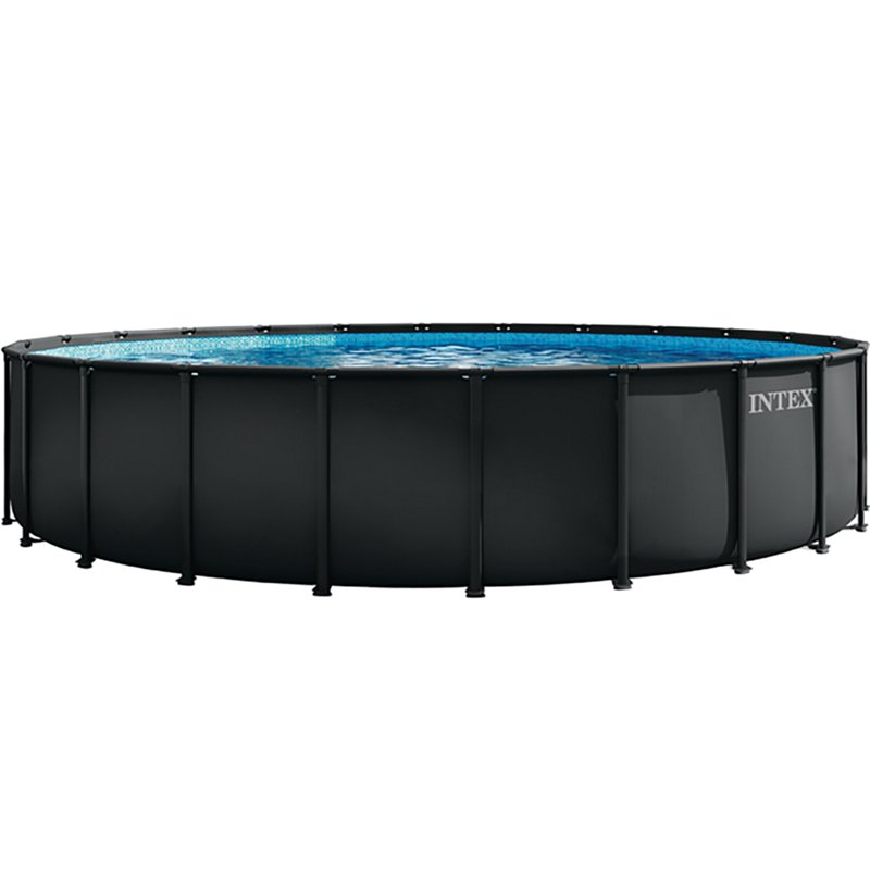 Intex 26339EH 24' x 52" Round Ultra Xtr Frame Swimming Pool Set with Filter Pump - Grey