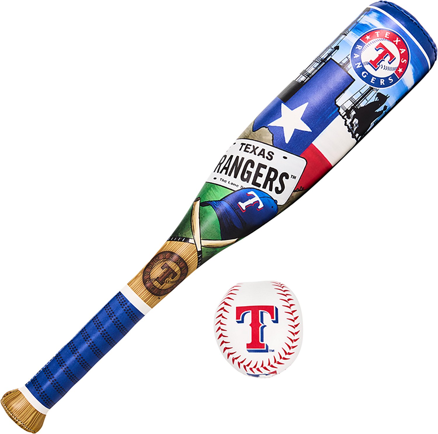 Franklin Sports Kids' MLB Texas Rangers Soft Sport Bat and Ball Set