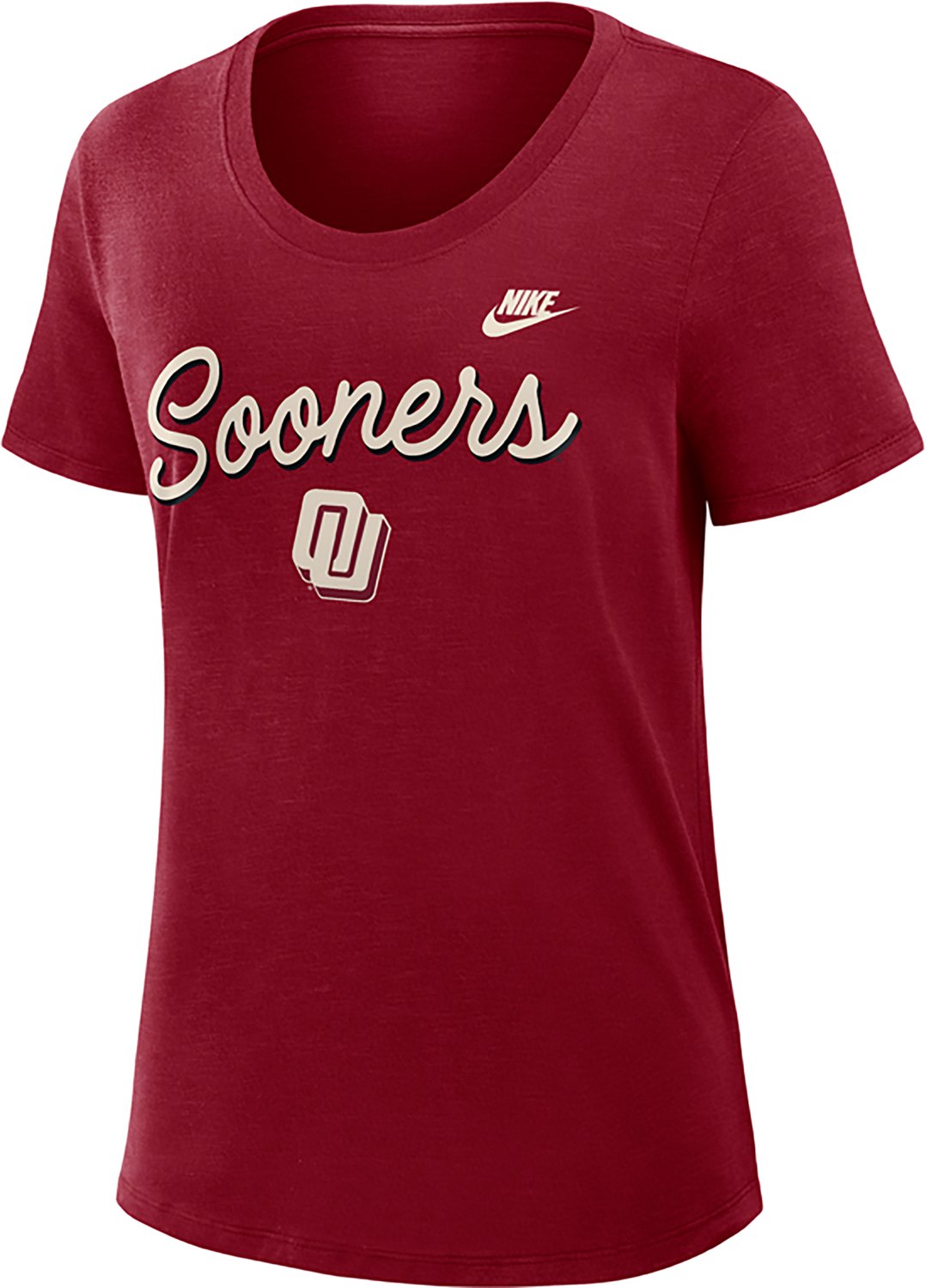 Nike Women's University of Oklahoma Script Vault Logo Legacy Slub Graphic T-shirt